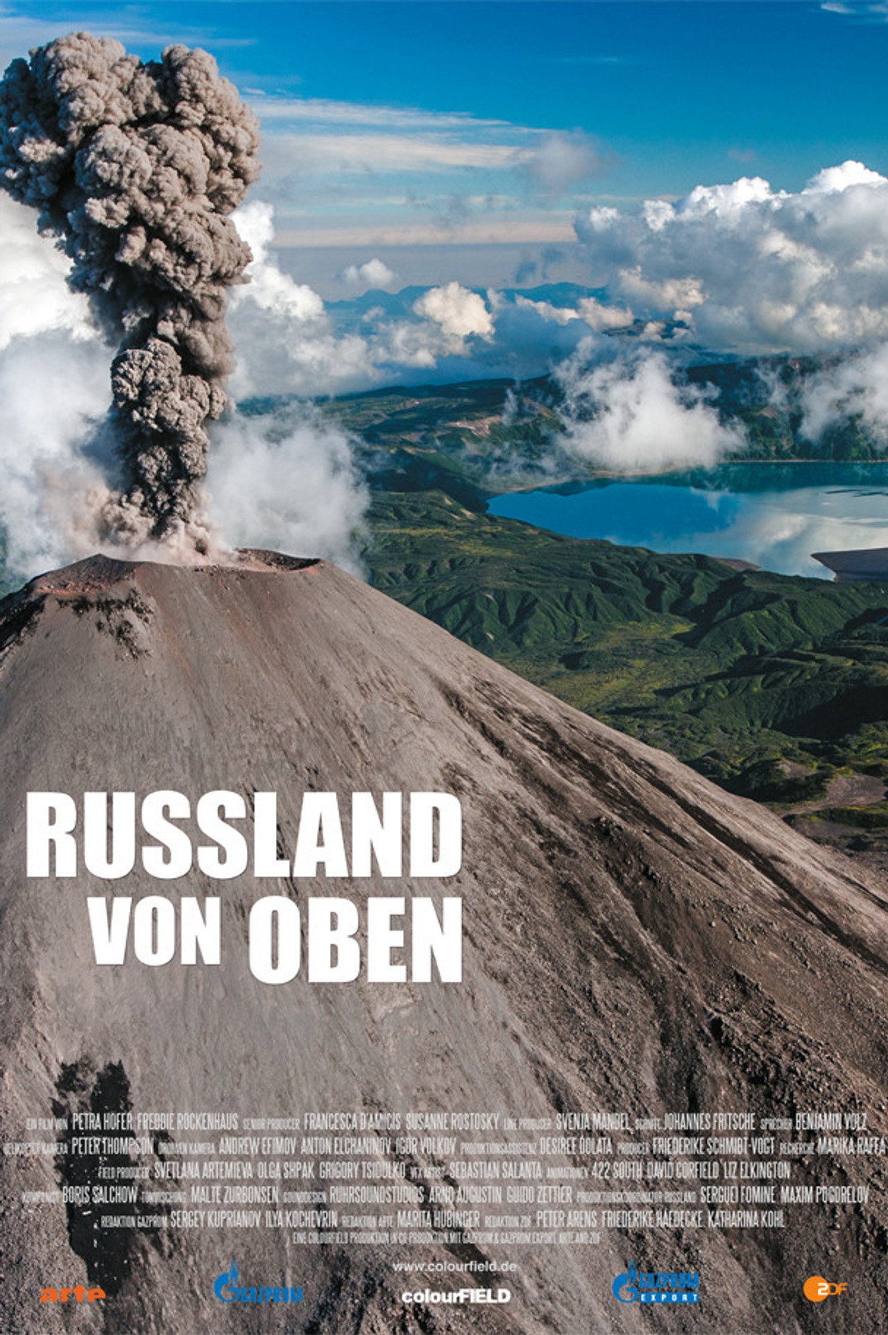 Russland von oben affisch