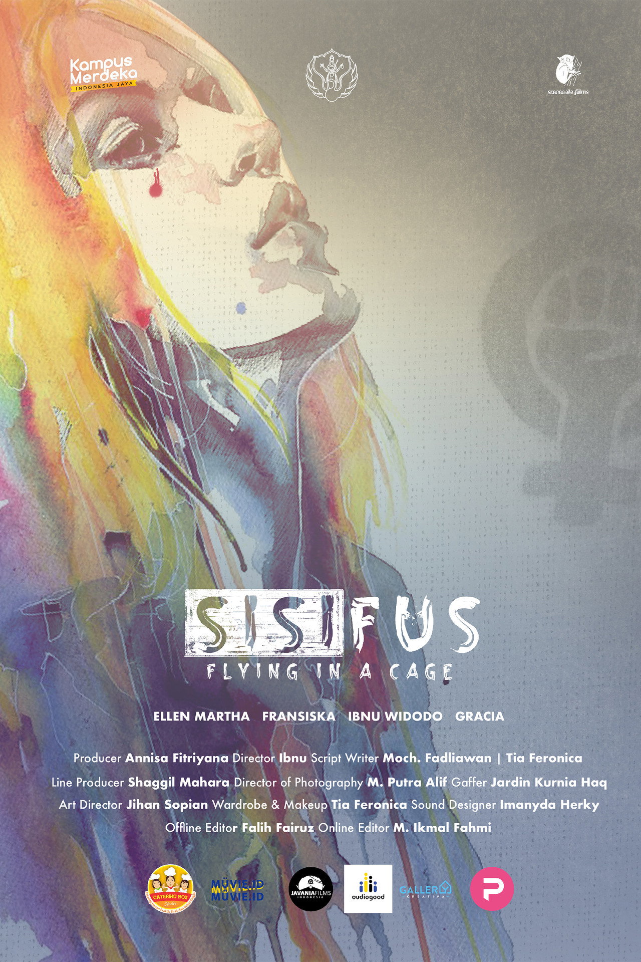Sisifus (Flying in a Cage) Backdrop
