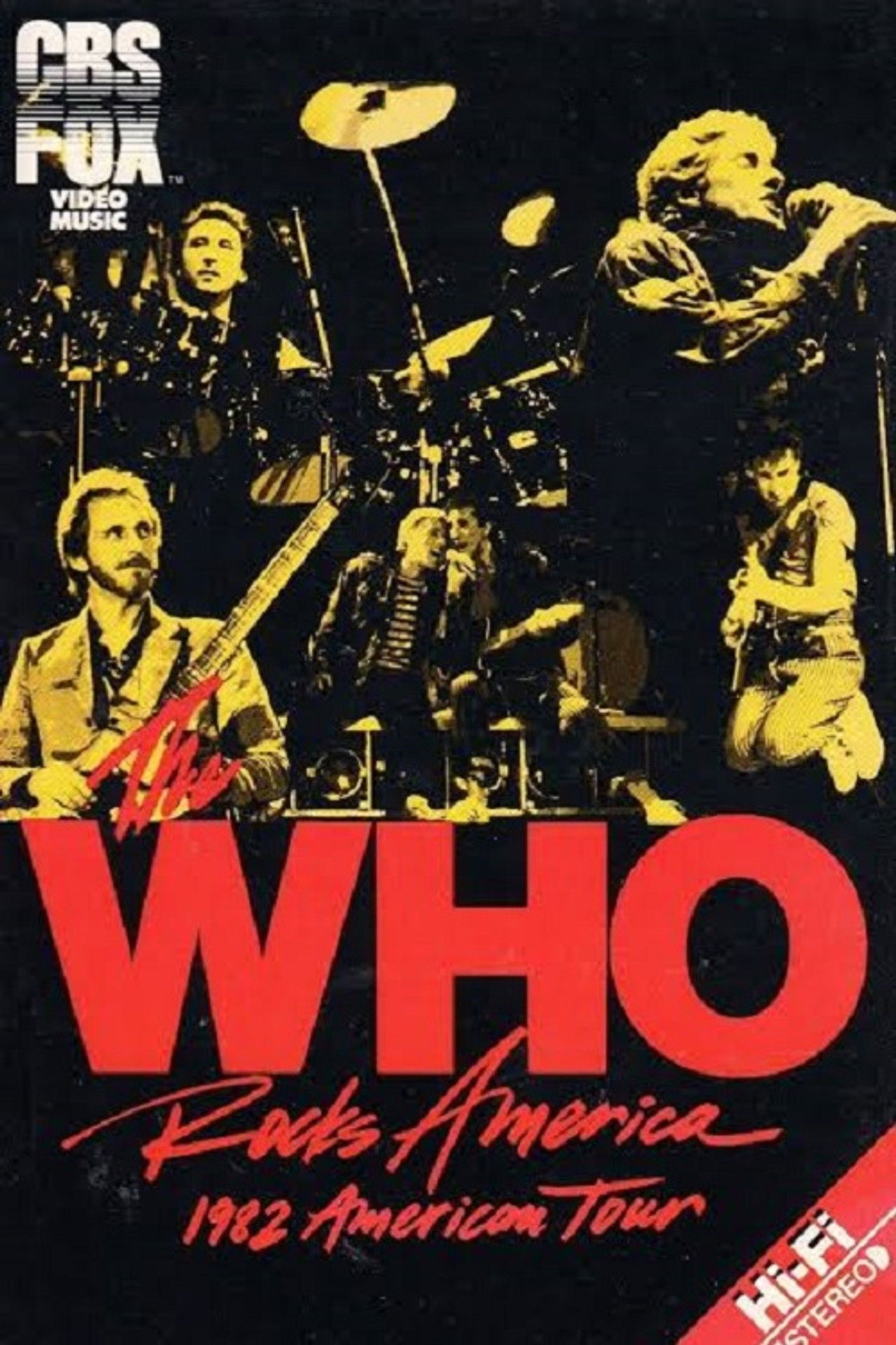 The Who Rocks America 1982 Backdrop