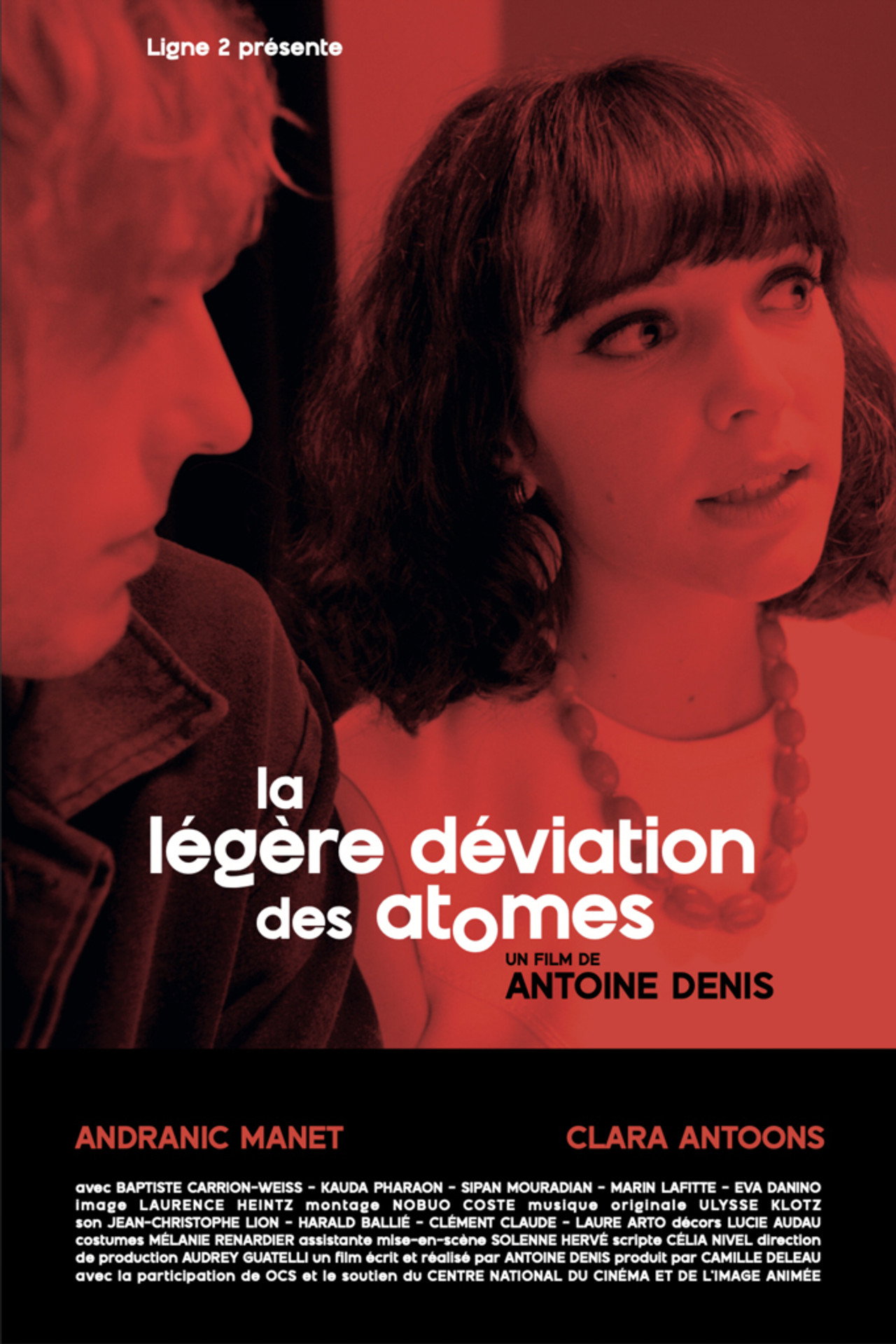 La légère déviation des atomes filmaffisch