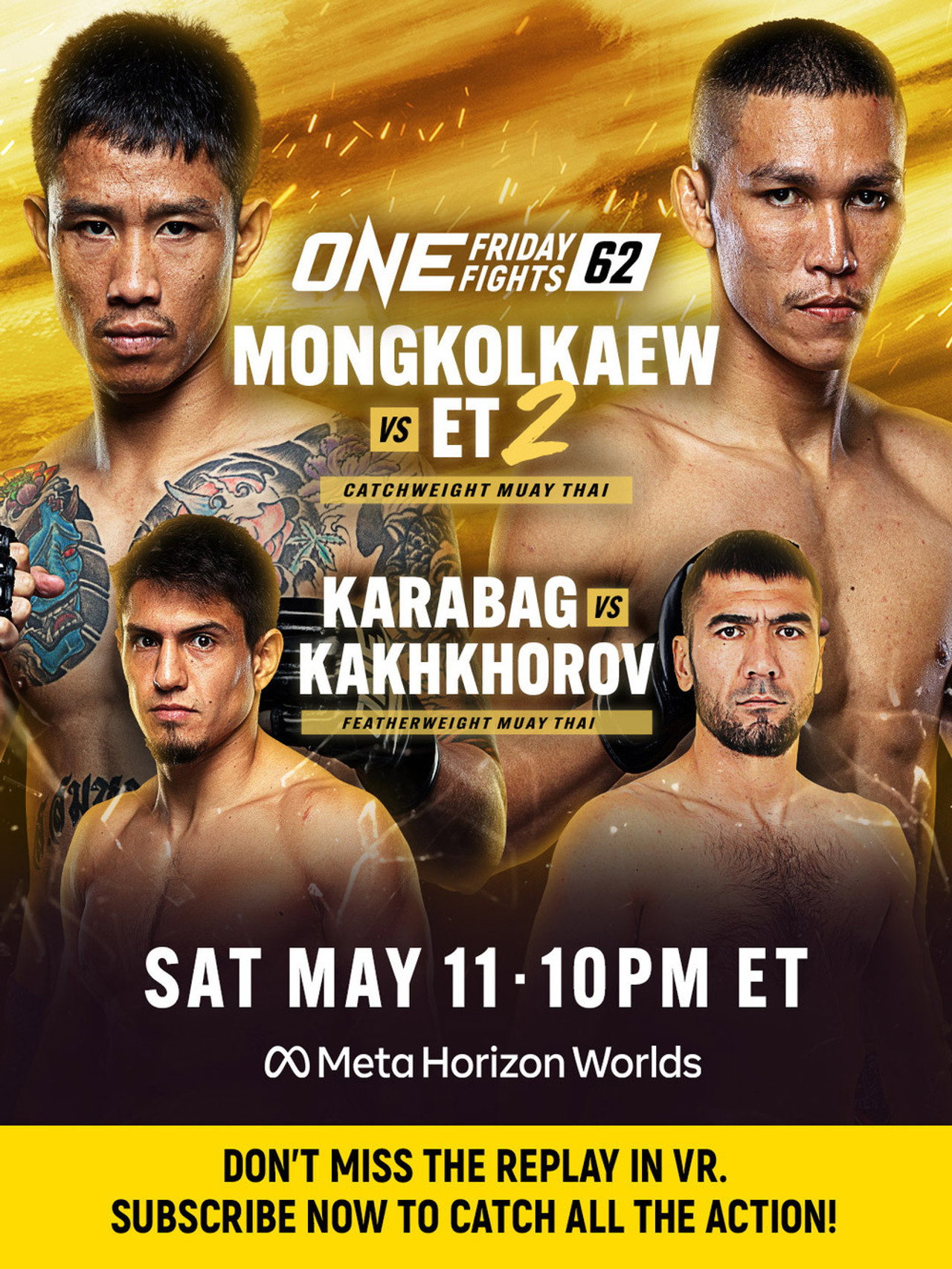 ONE Friday Fights 62: Mongkolkaew vs. ET 2 filmaffisch