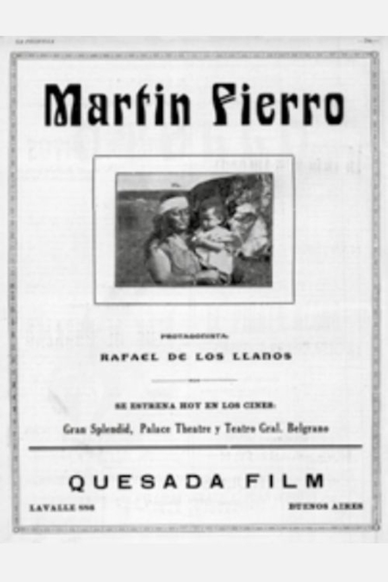Martín Fierro Backdrop