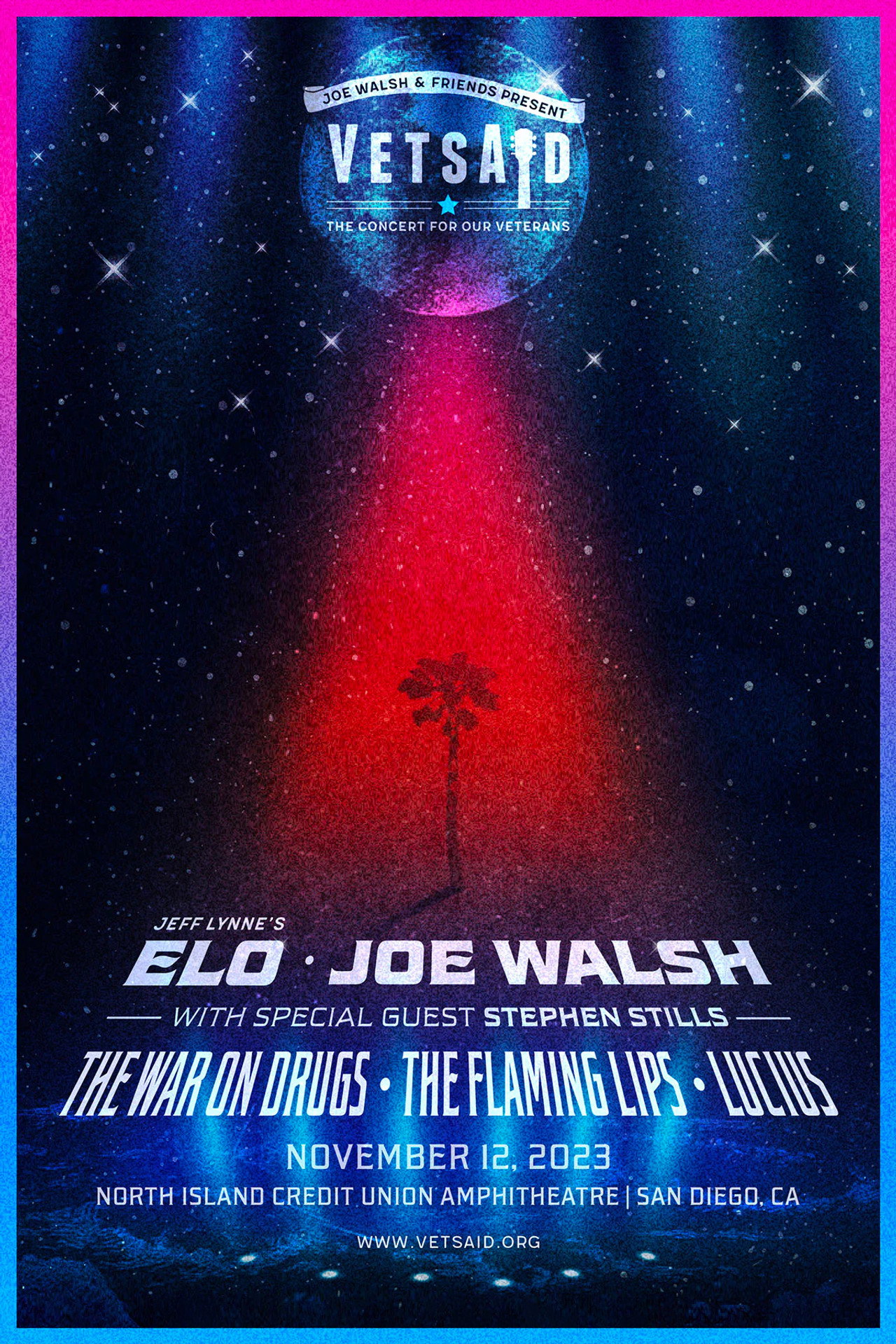 Jeff Lynne's ELO - Live at VetsAid 2023 Backdrop