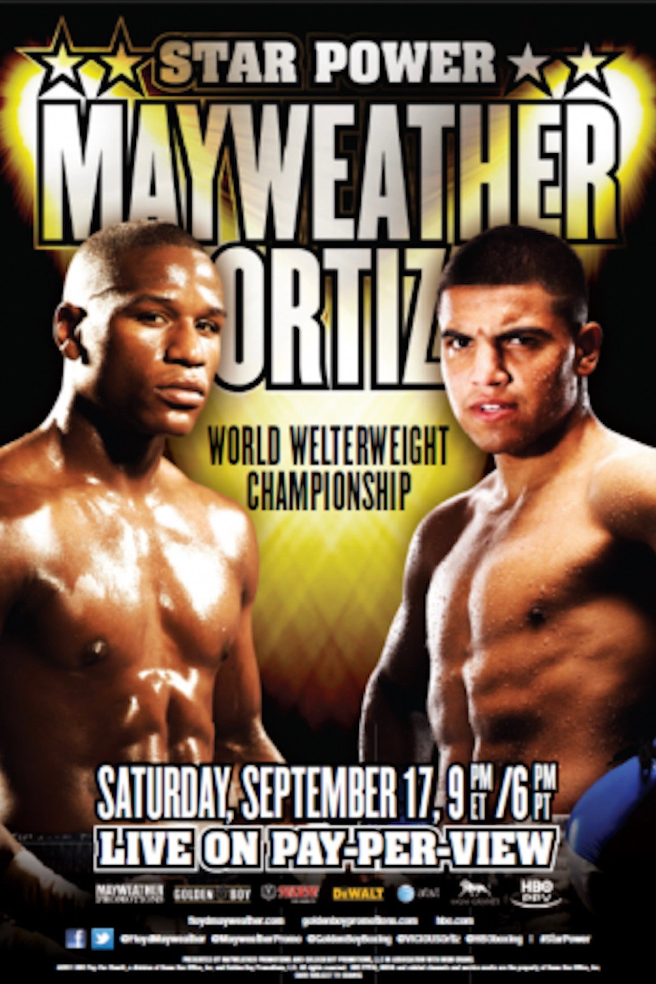 Floyd Mayweather Jr. vs. Victor Ortiz Backdrop
