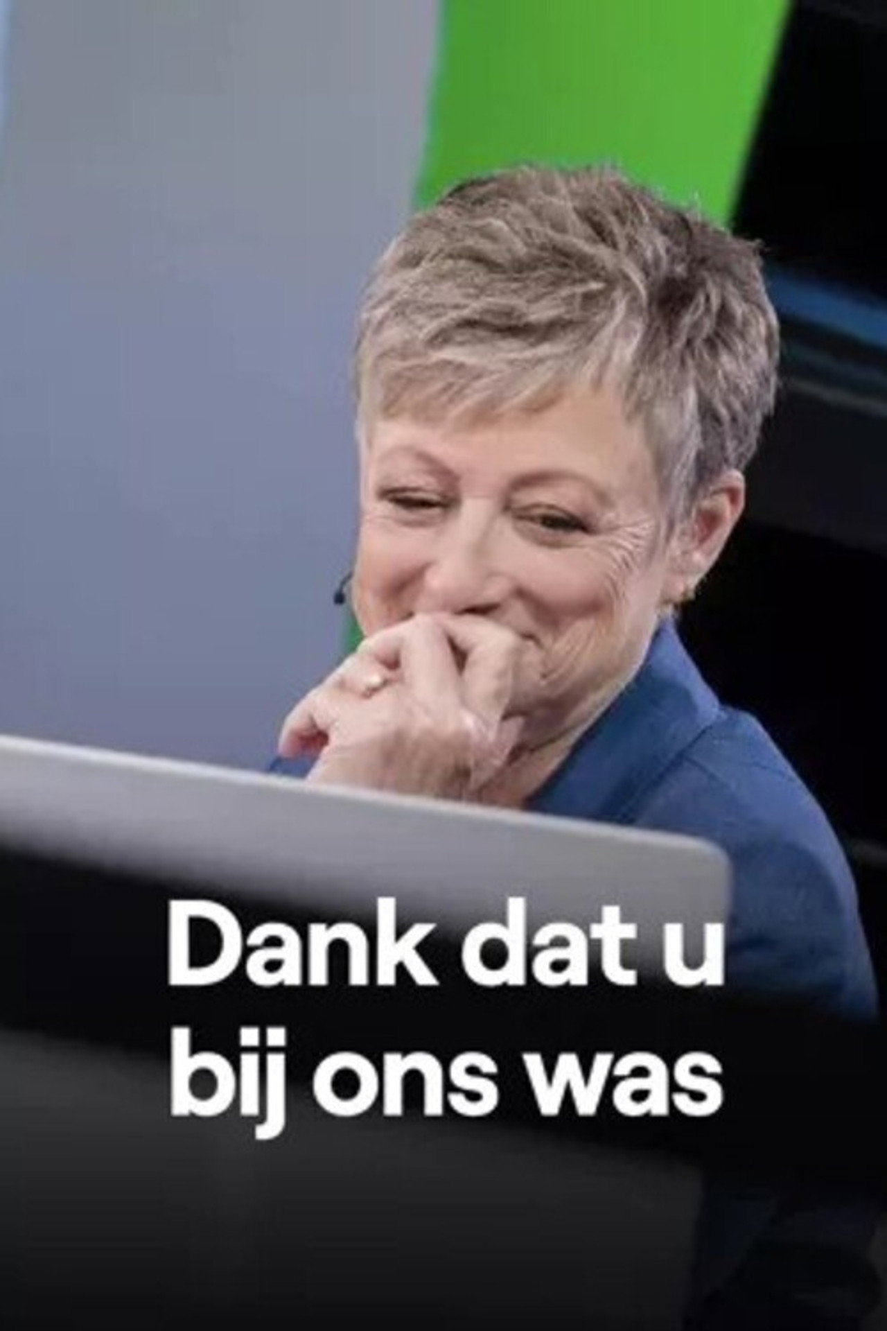 Dank dat u bij ons was affisch
