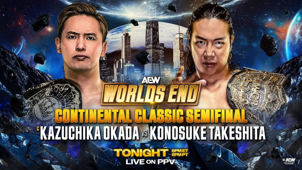 AEW Worlds End 2025 backdrop