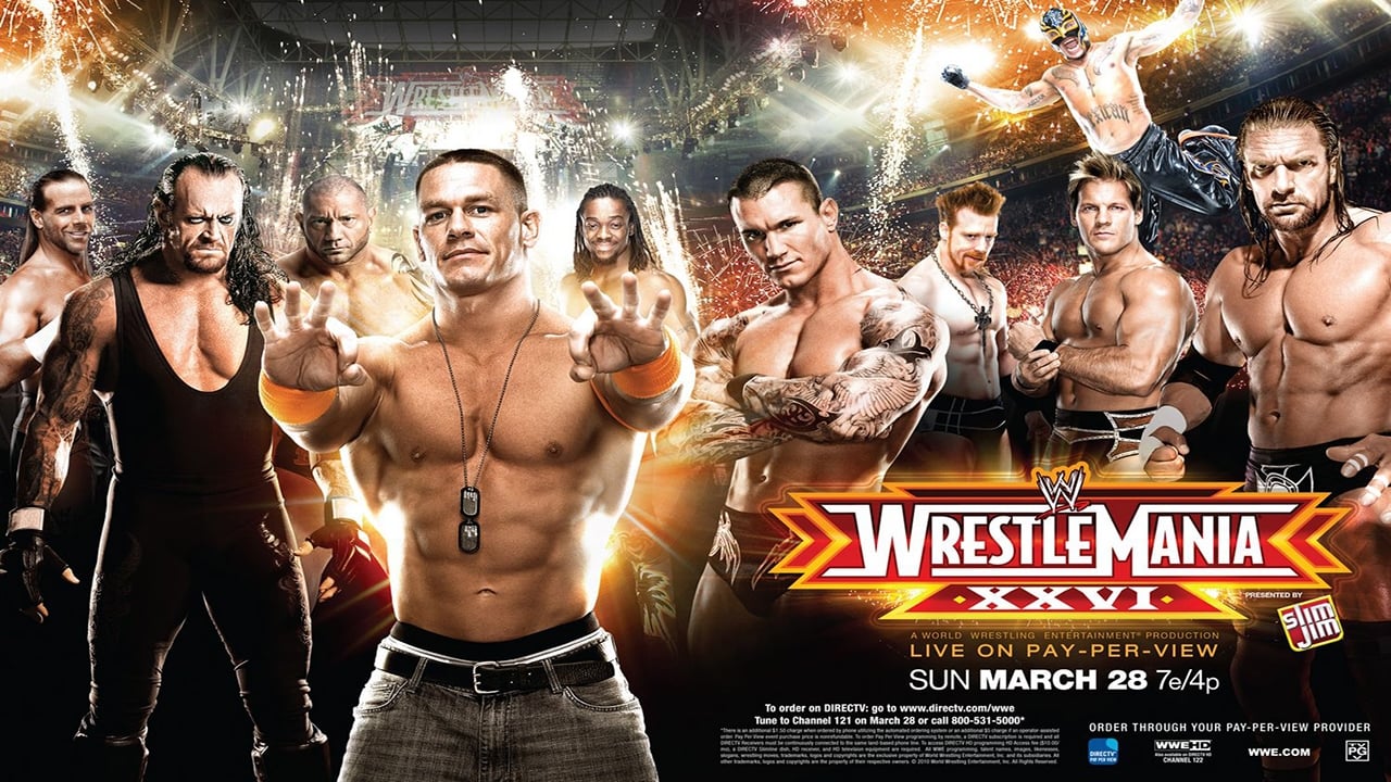 WWE Wrestlemania XXVI Backdrop Image