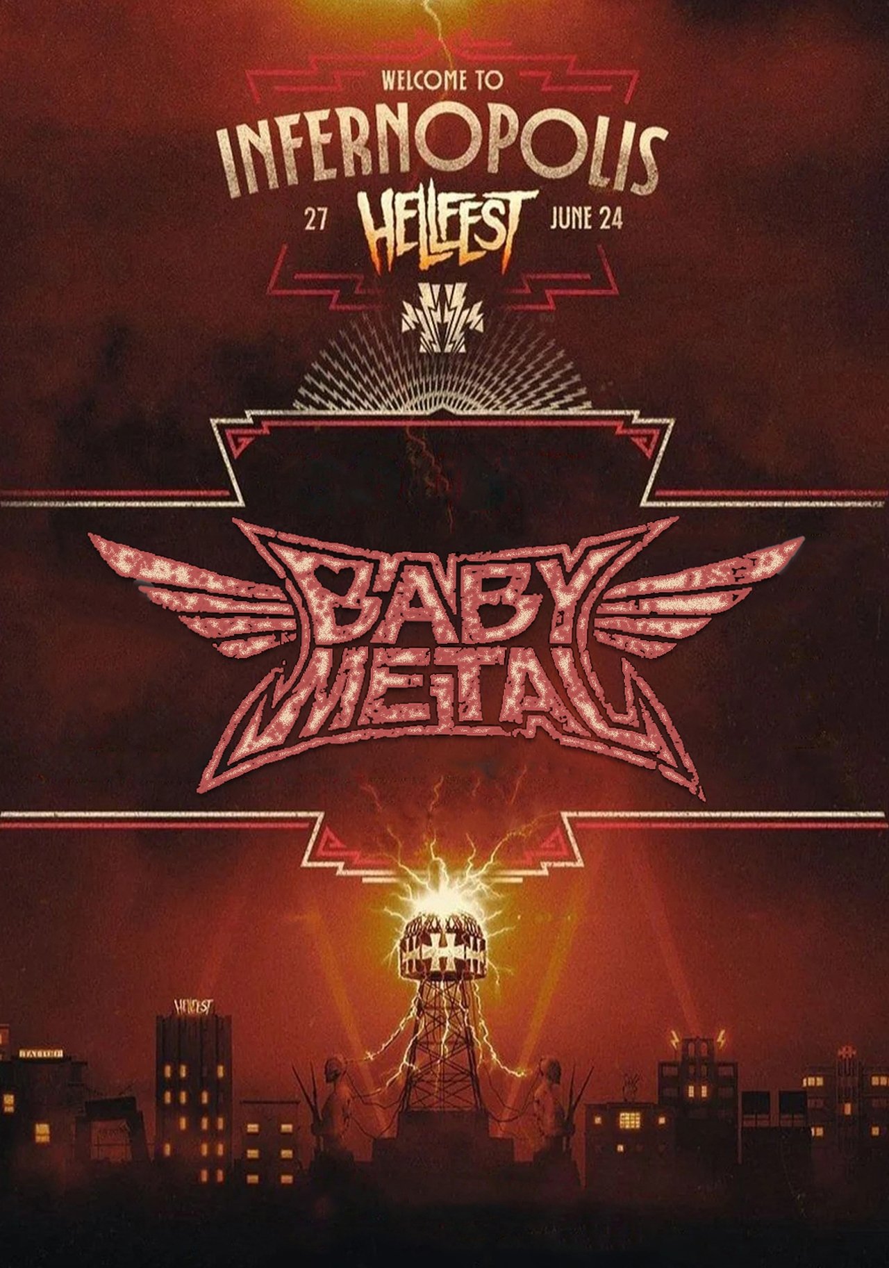 BABYMETAL - Hellfest 2024 poster