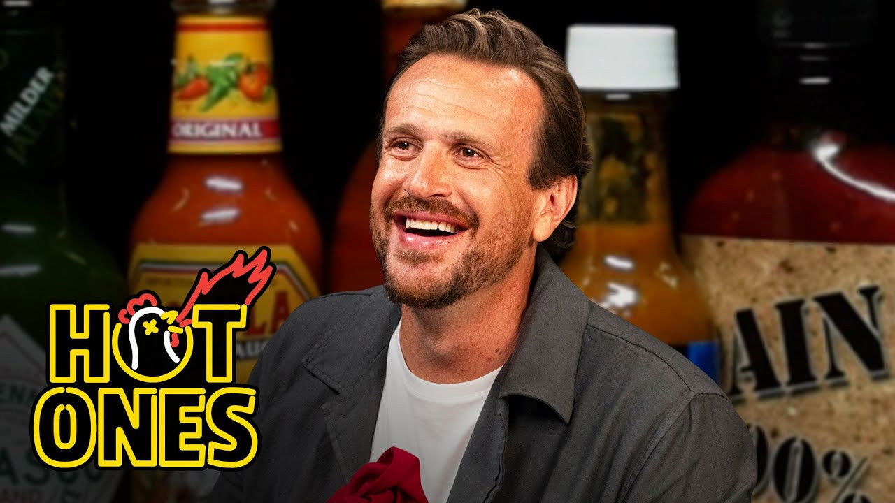 Jason Segel Won't Back Down While Eating Spicy Wings