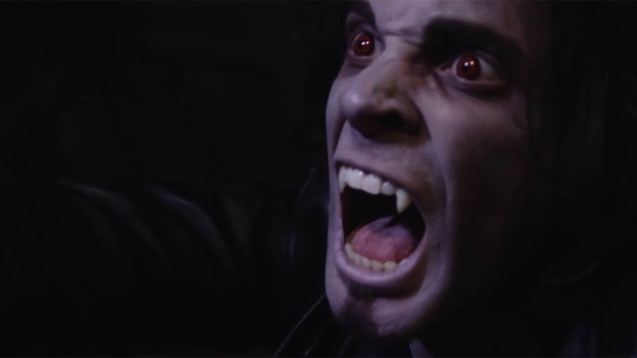 Scen från Morbius: The Living Vampire