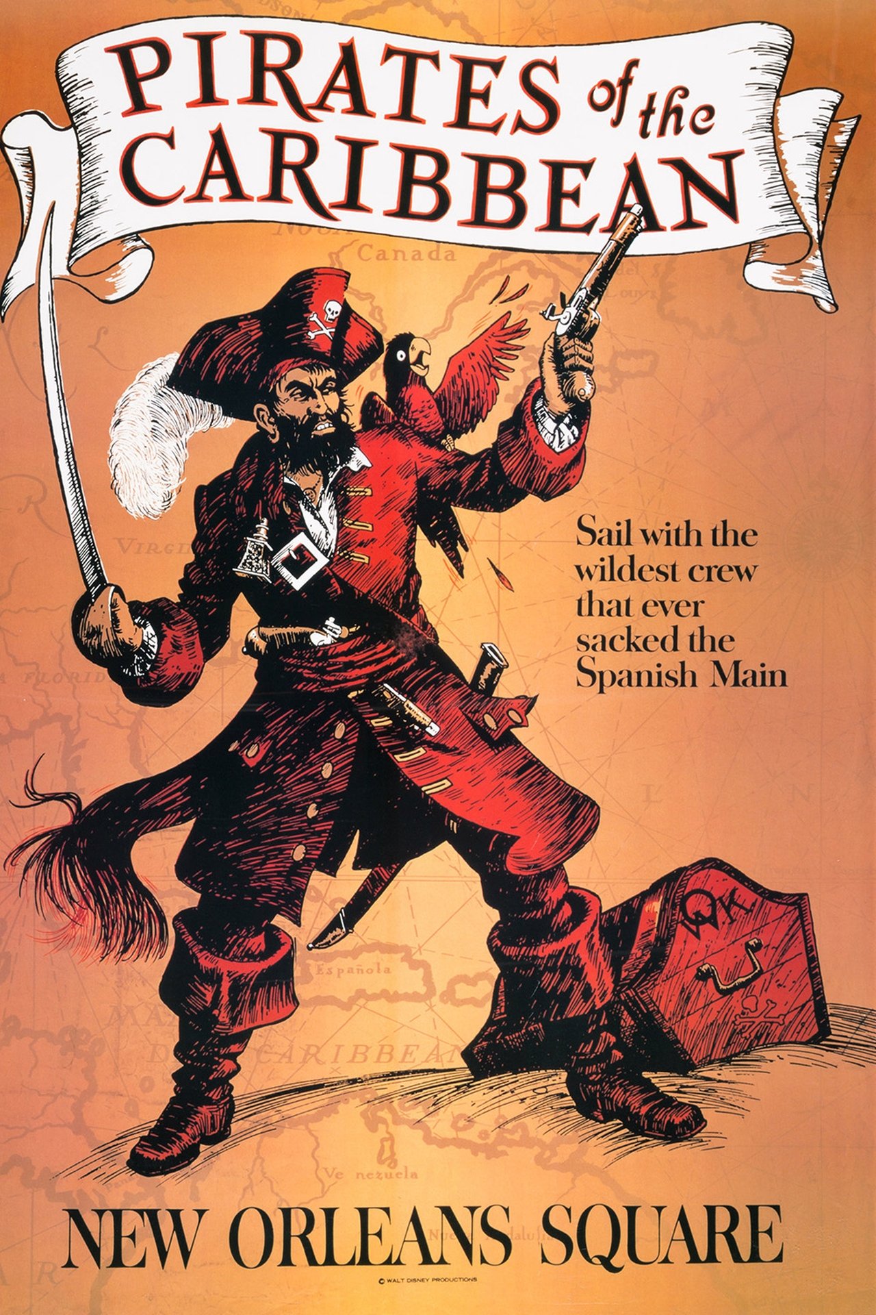 Klubi i Atraksioneve të Shuar Paraqet: Historia e Piratëve të Karaibeve backdrop