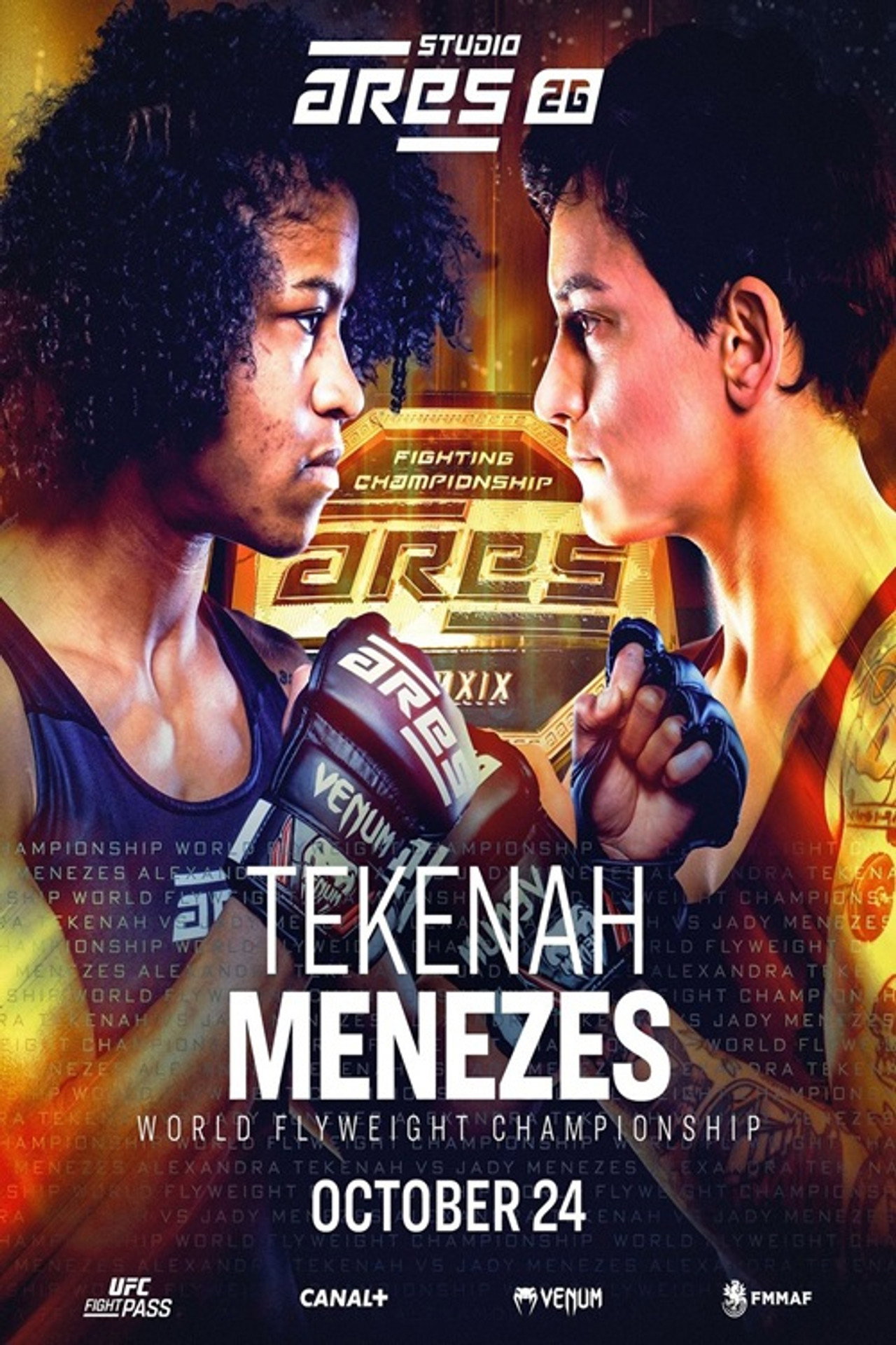 ARES 26 Studio: Tekenah vs. Menezes filmaffisch