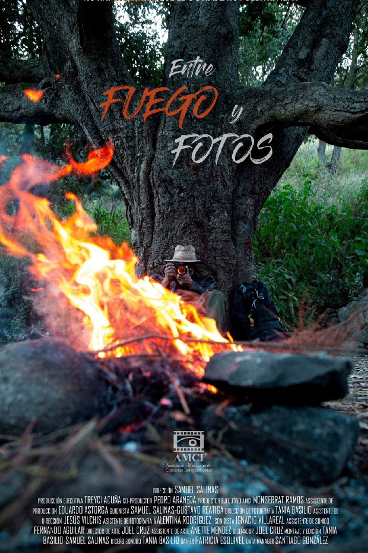 Entre fuego y fotos Backdrop