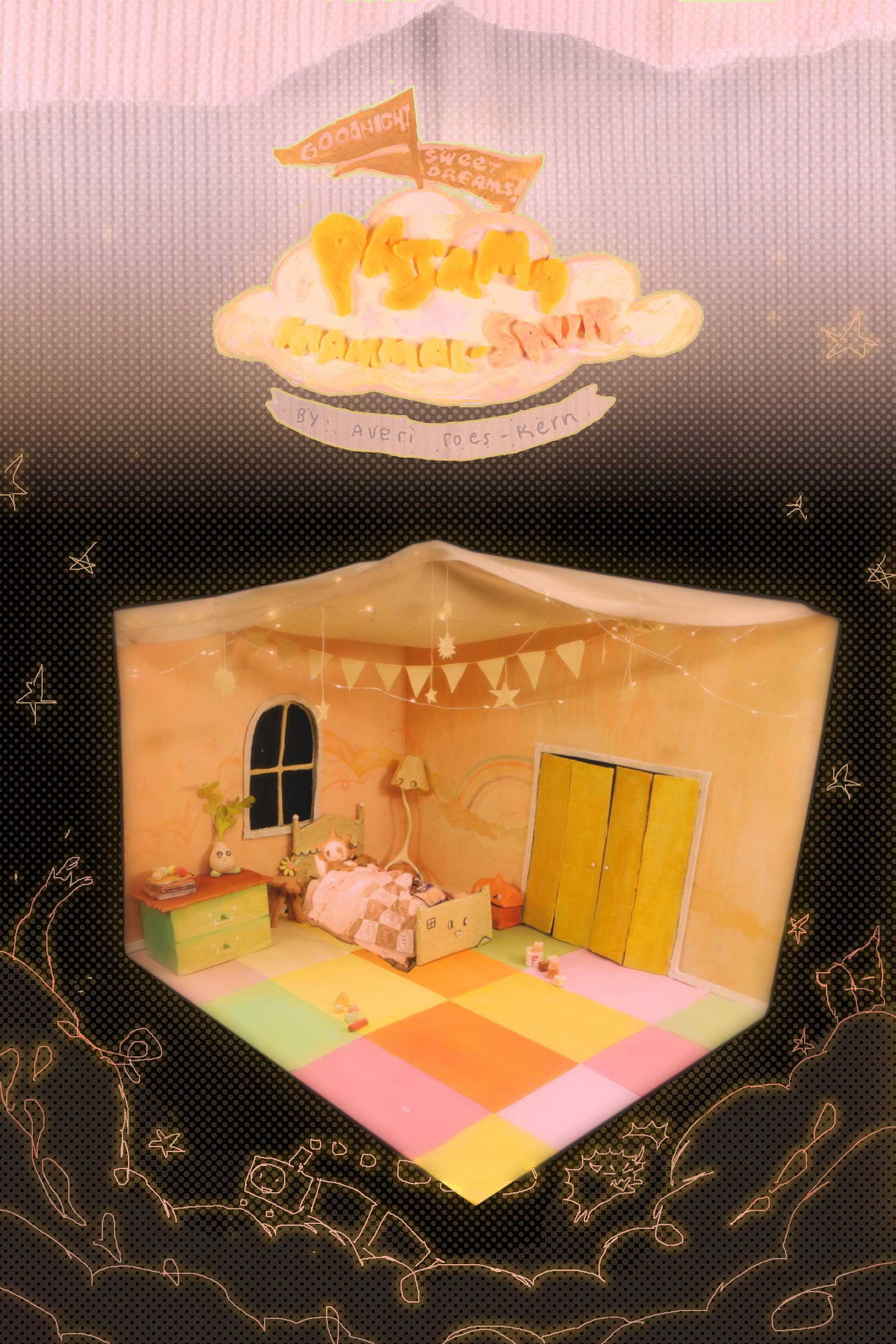 Goodnight, Sweet Dreams! Pajama Mammal·Saur Backdrop