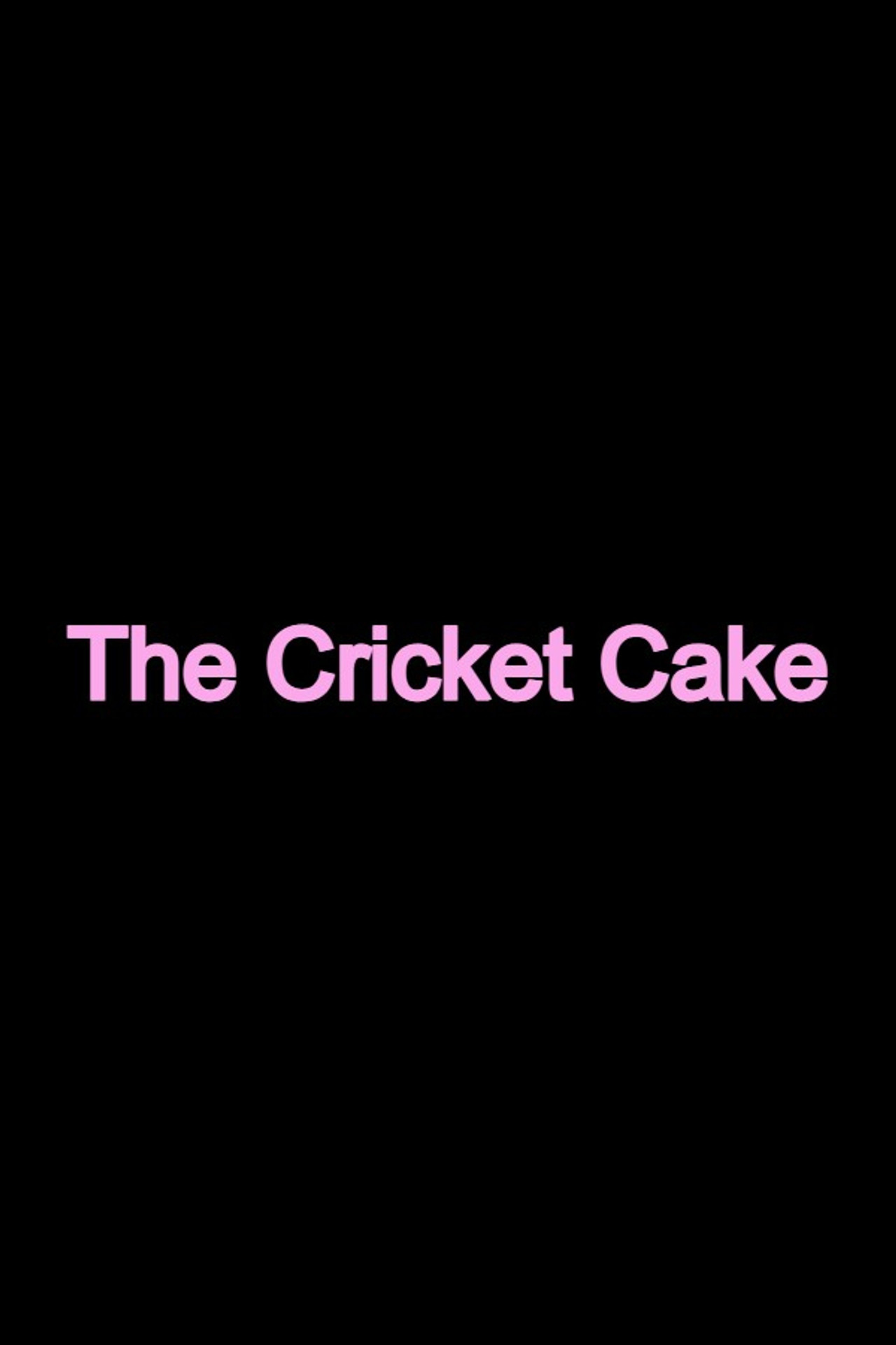 The Cricket Cake filmaffisch