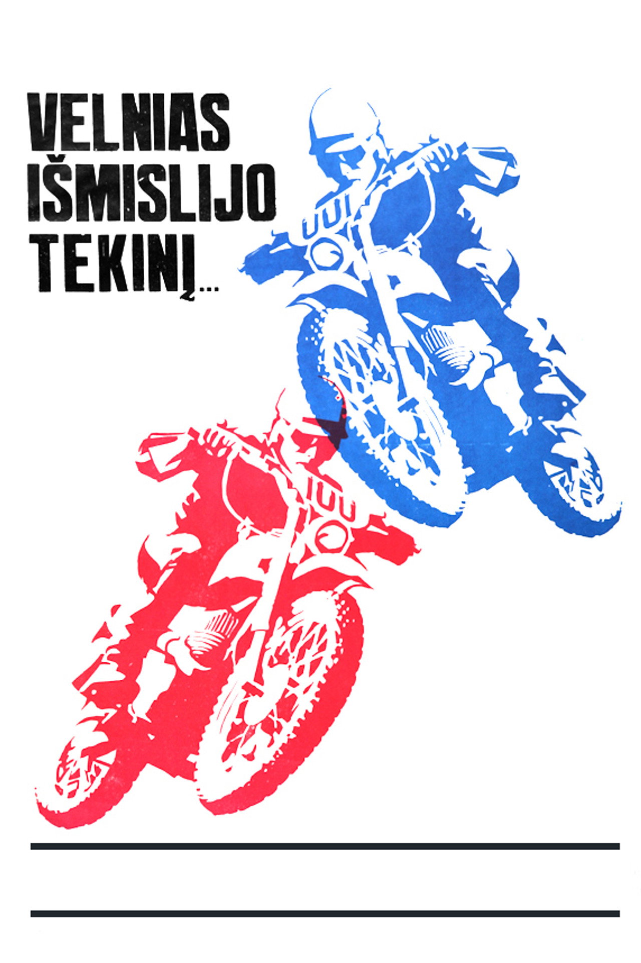 Velnias išmislijo tekinį filmaffisch