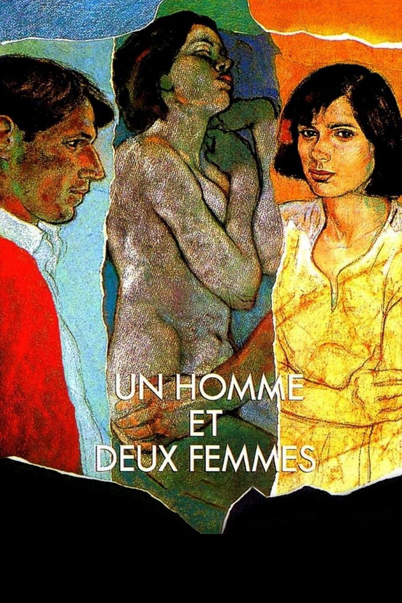 A Man and Two Women Backdrop