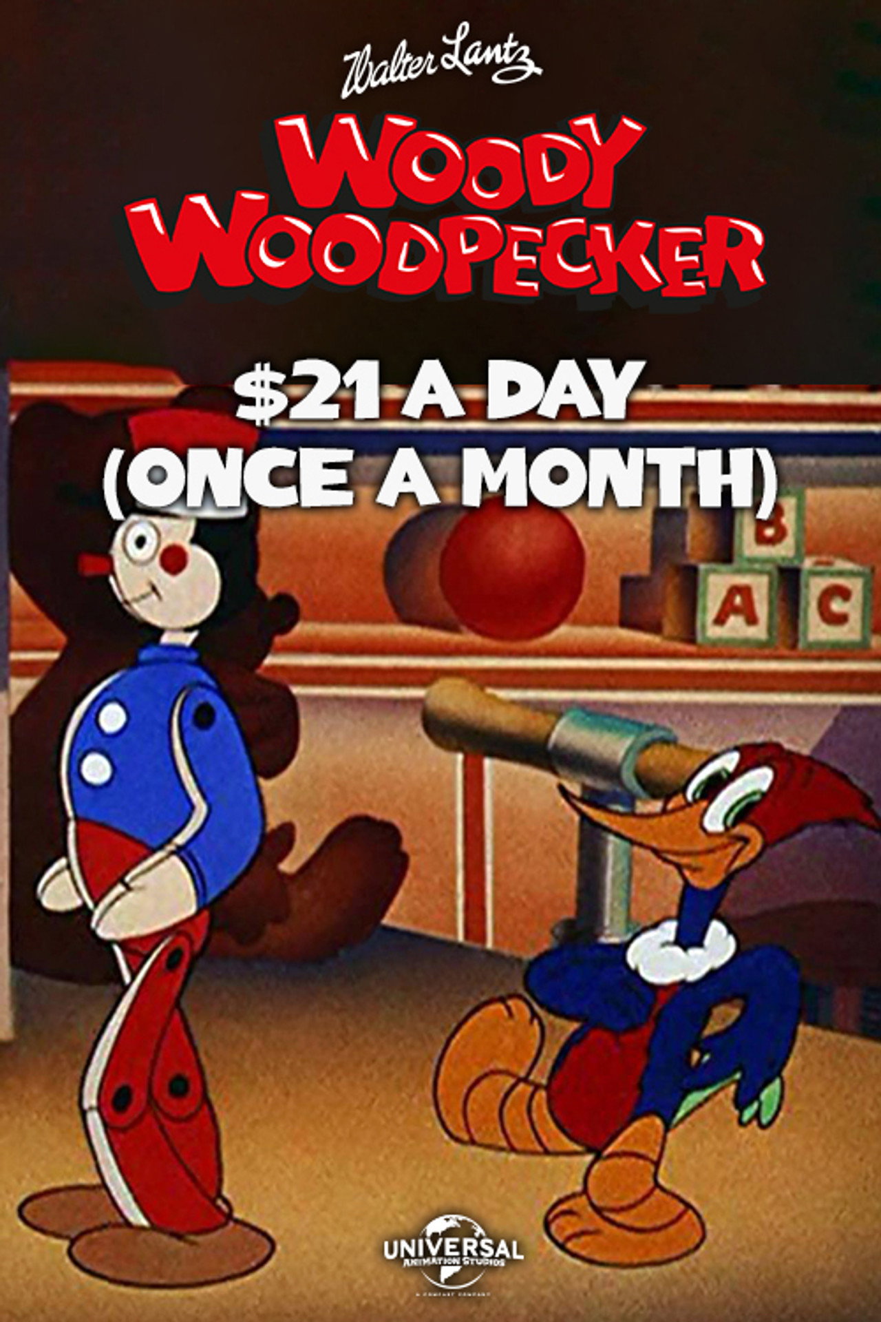 $21 a Day – (Once a Month)