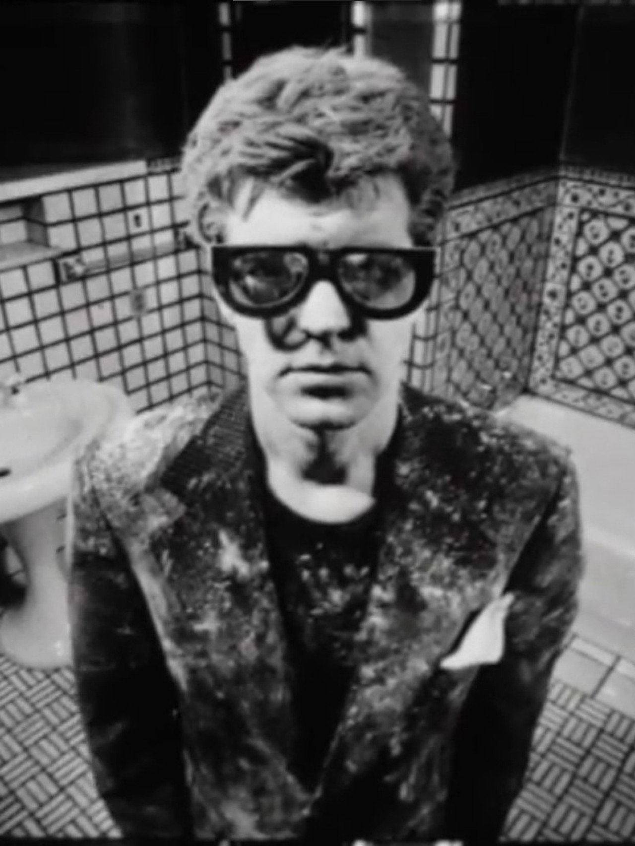 Black and White Bathroom filmaffisch