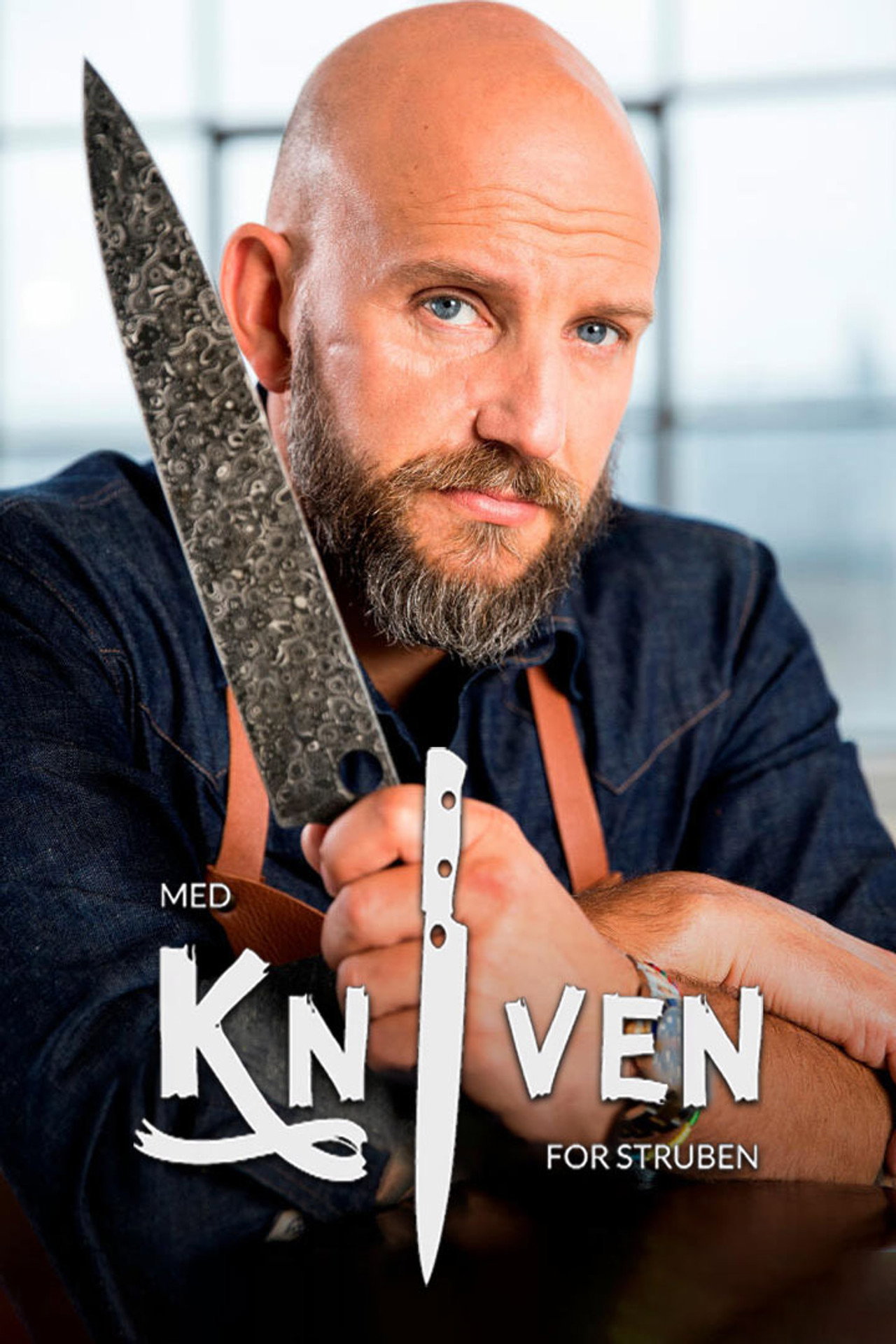 Med kniven for struben affisch