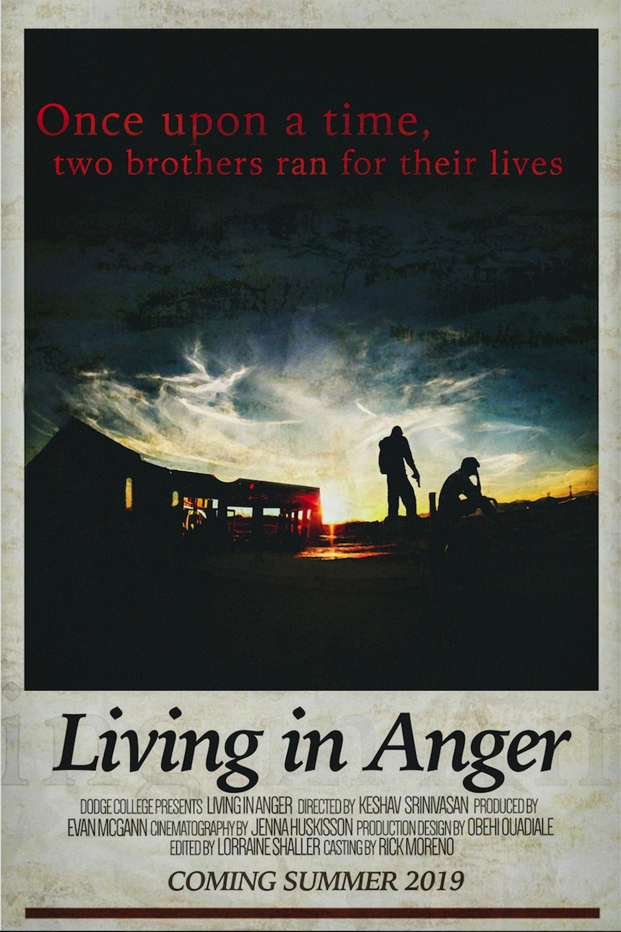 Living in Anger filmaffisch