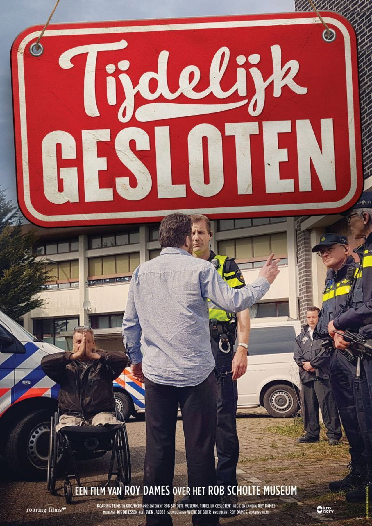 Rob Scholte museum, tijdelijk gesloten filmaffisch