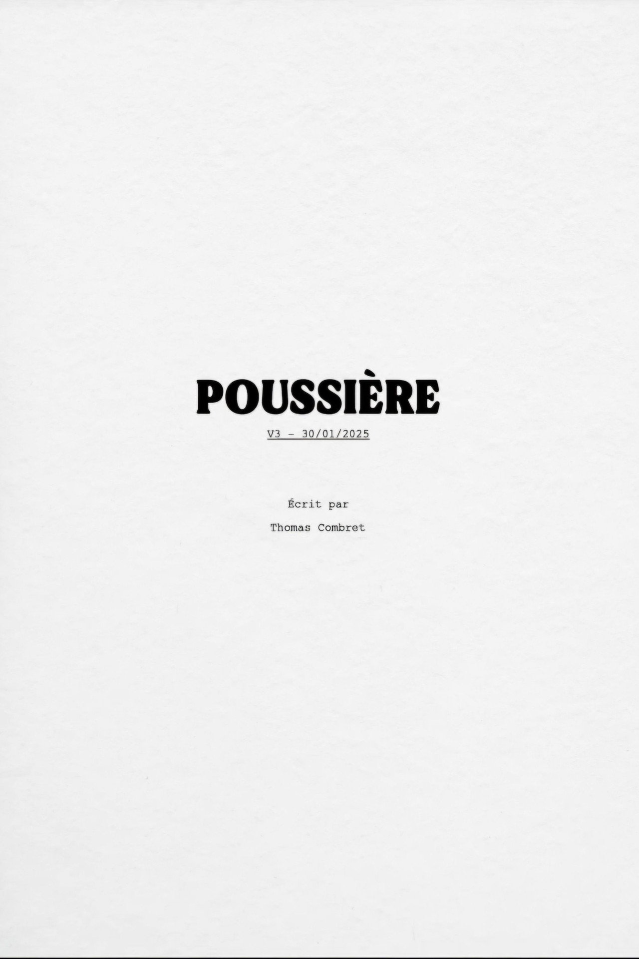 Poussière filmaffisch