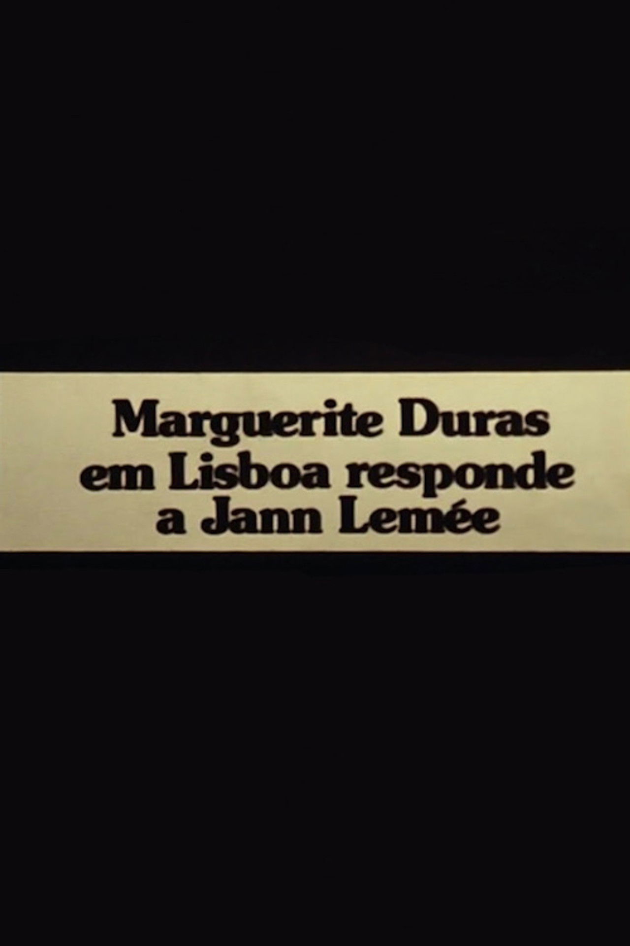 Mulher a Mulher: Interview with Marguerite Duras by Yann Lemée Backdrop