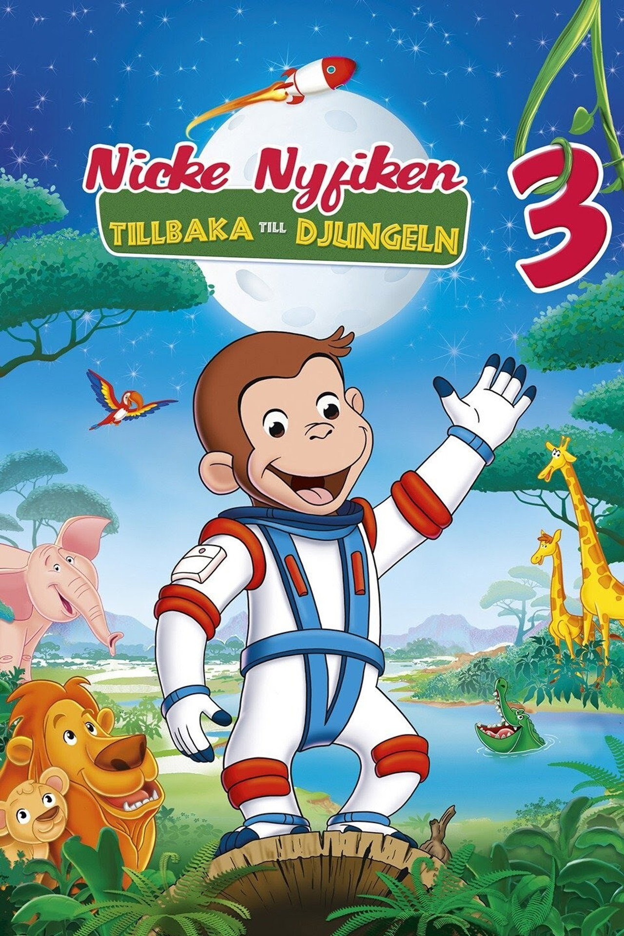 Nicke Nyfiken 3 - Tillbaka till djungeln filmaffisch