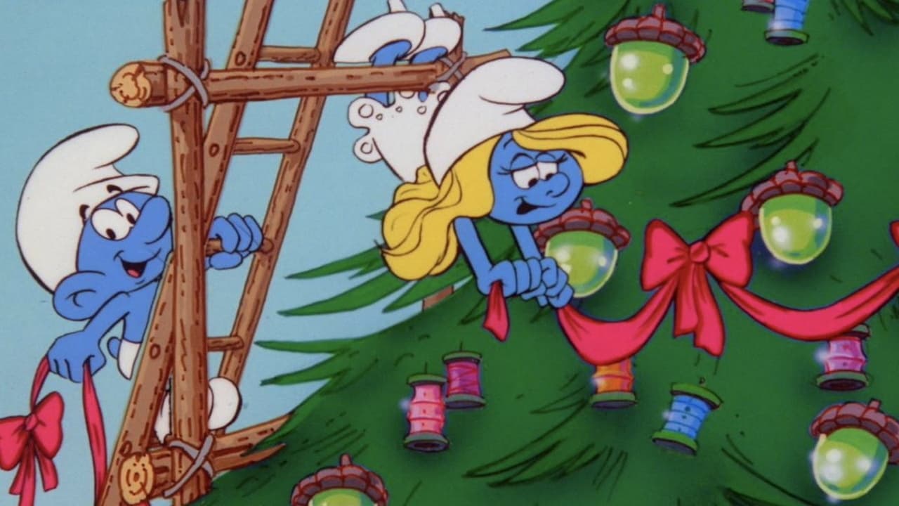 The Smurfs Christmas Special Backdrop Image