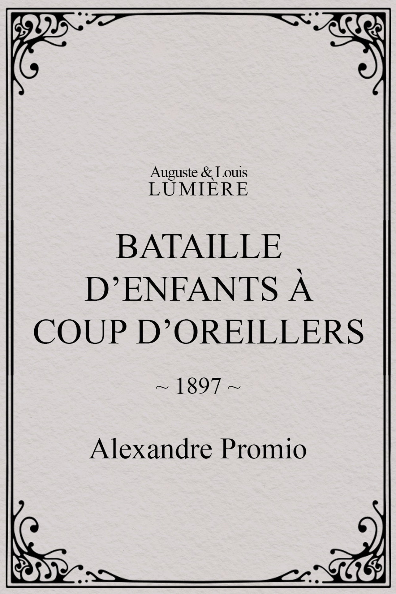 Bataille d’enfants à coup d’oreillers