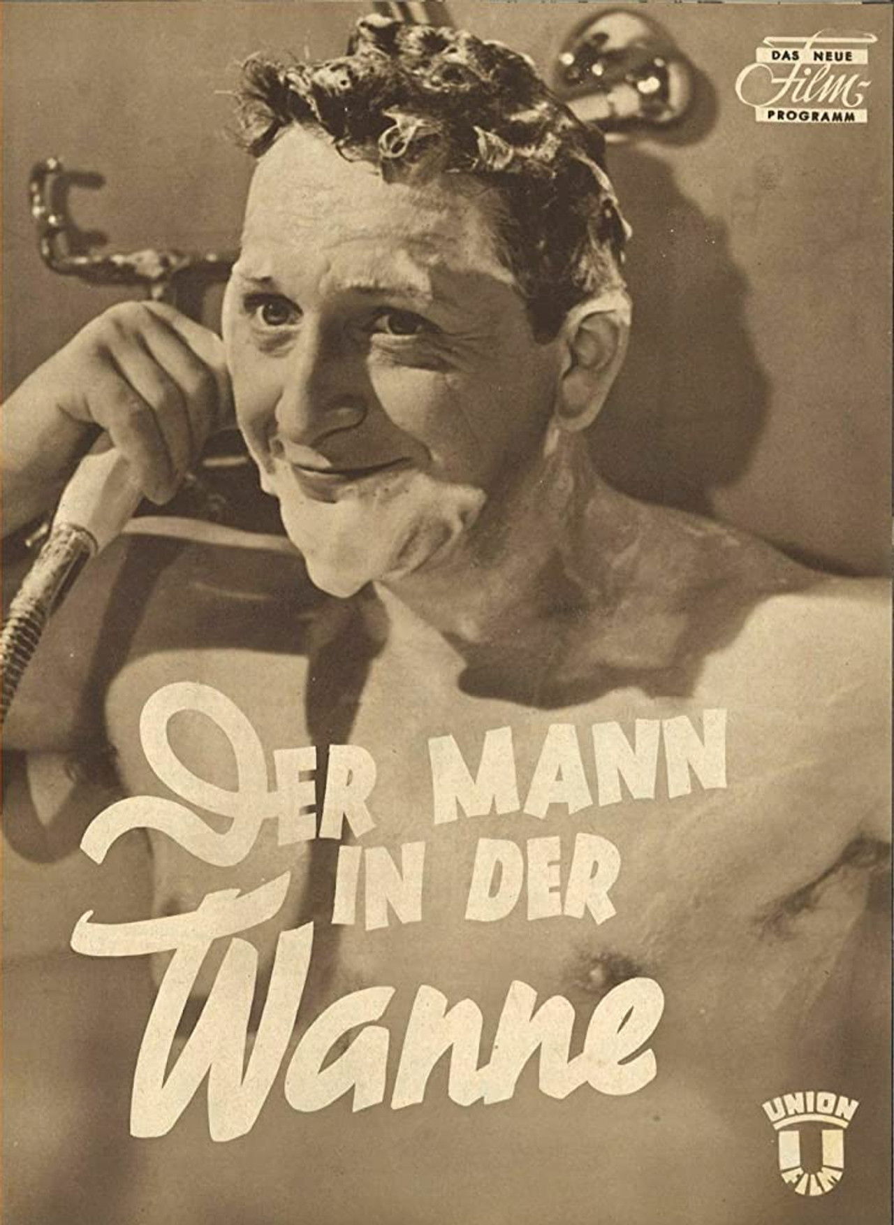 Der Mann in der Wanne Backdrop