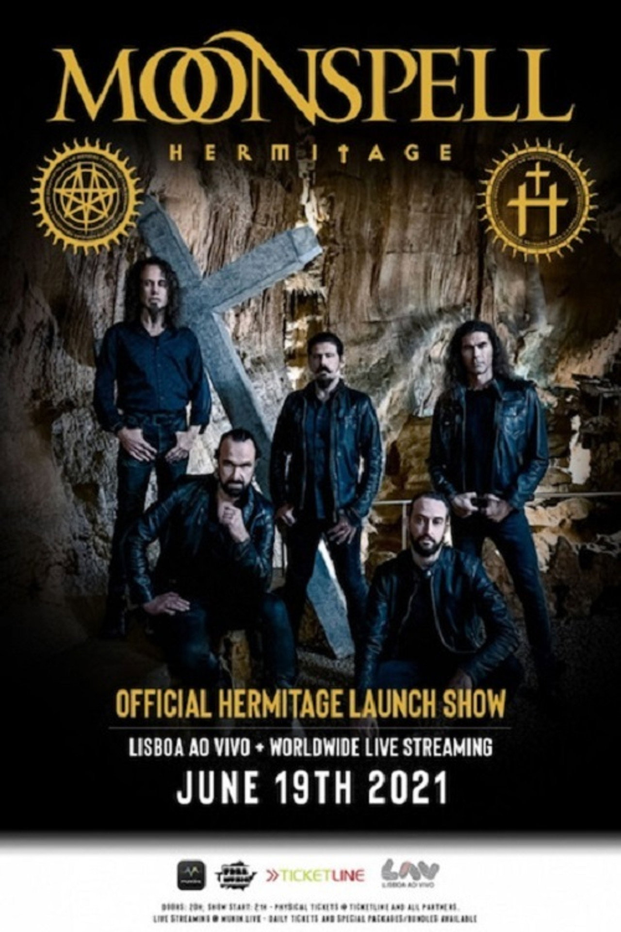 Moonspell: Official Hermitage Launch Show Backdrop