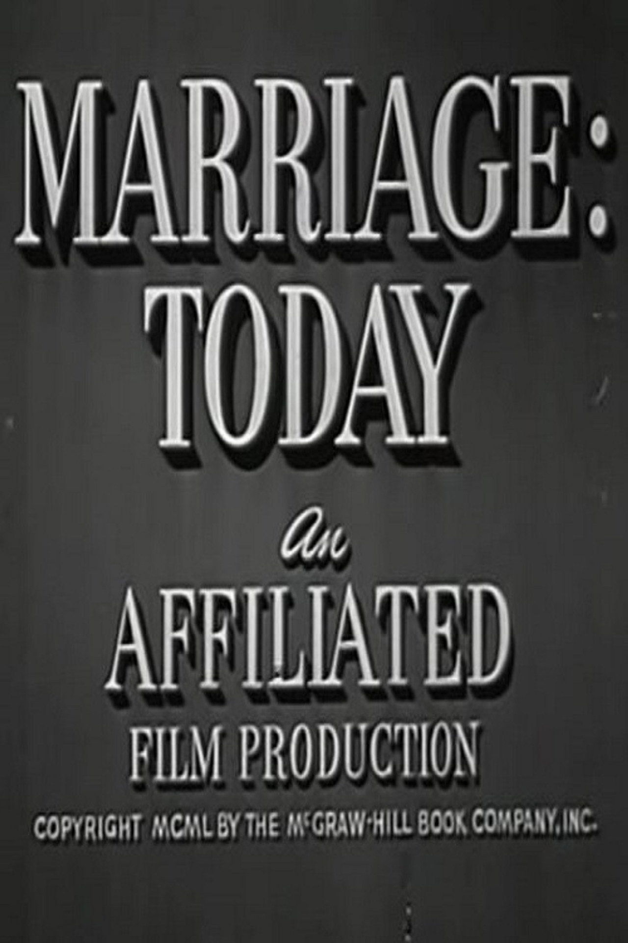 Marriage: Today filmaffisch