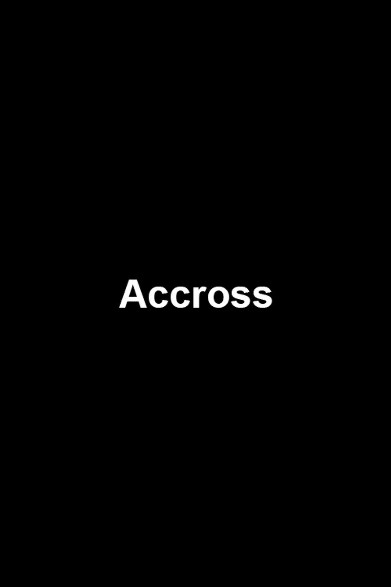 Accross filmaffisch