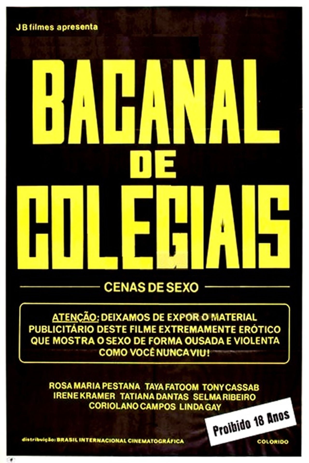 Bacanal de Colegiais Backdrop