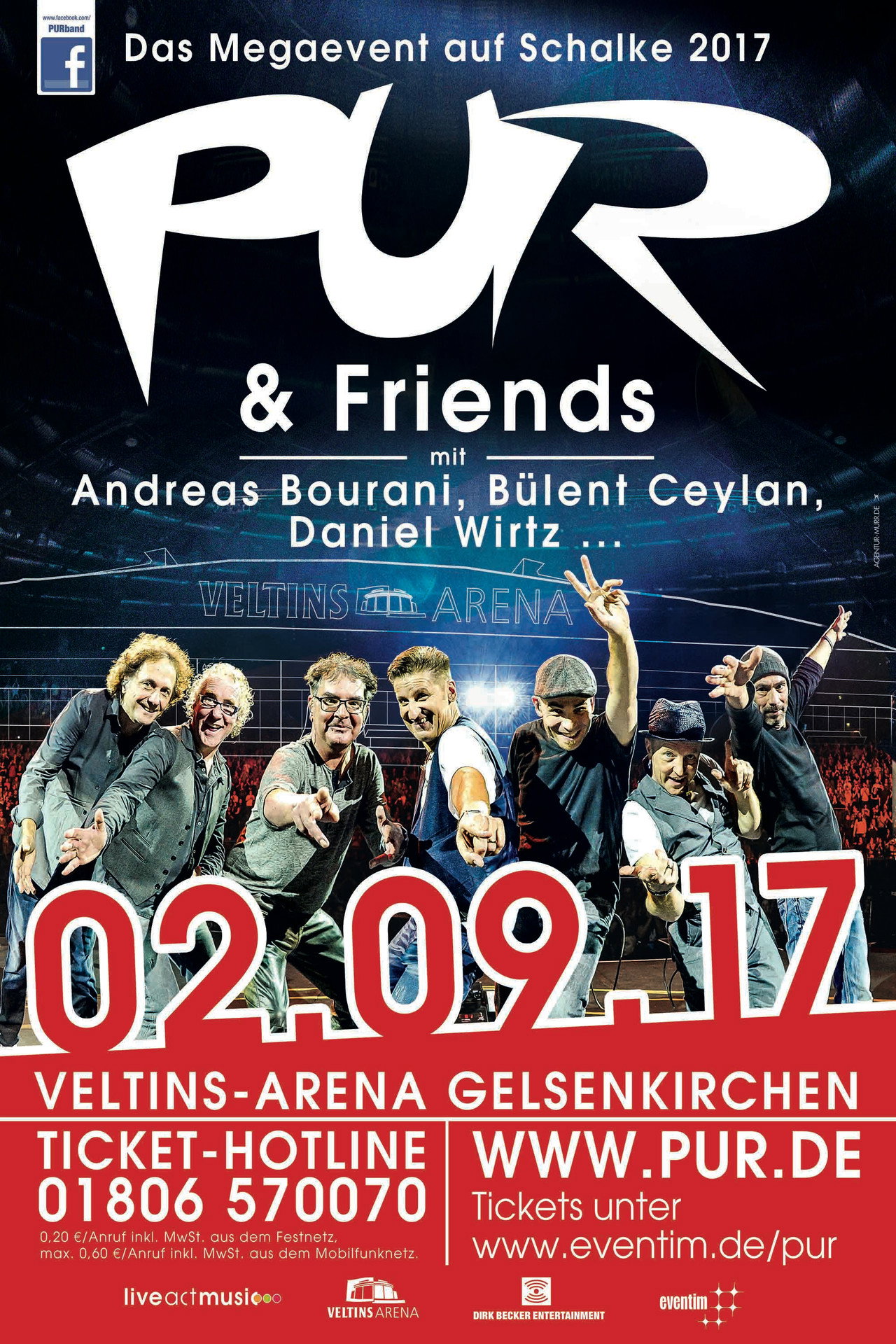 PUR & Friends 2017 Live auf Schalke poster