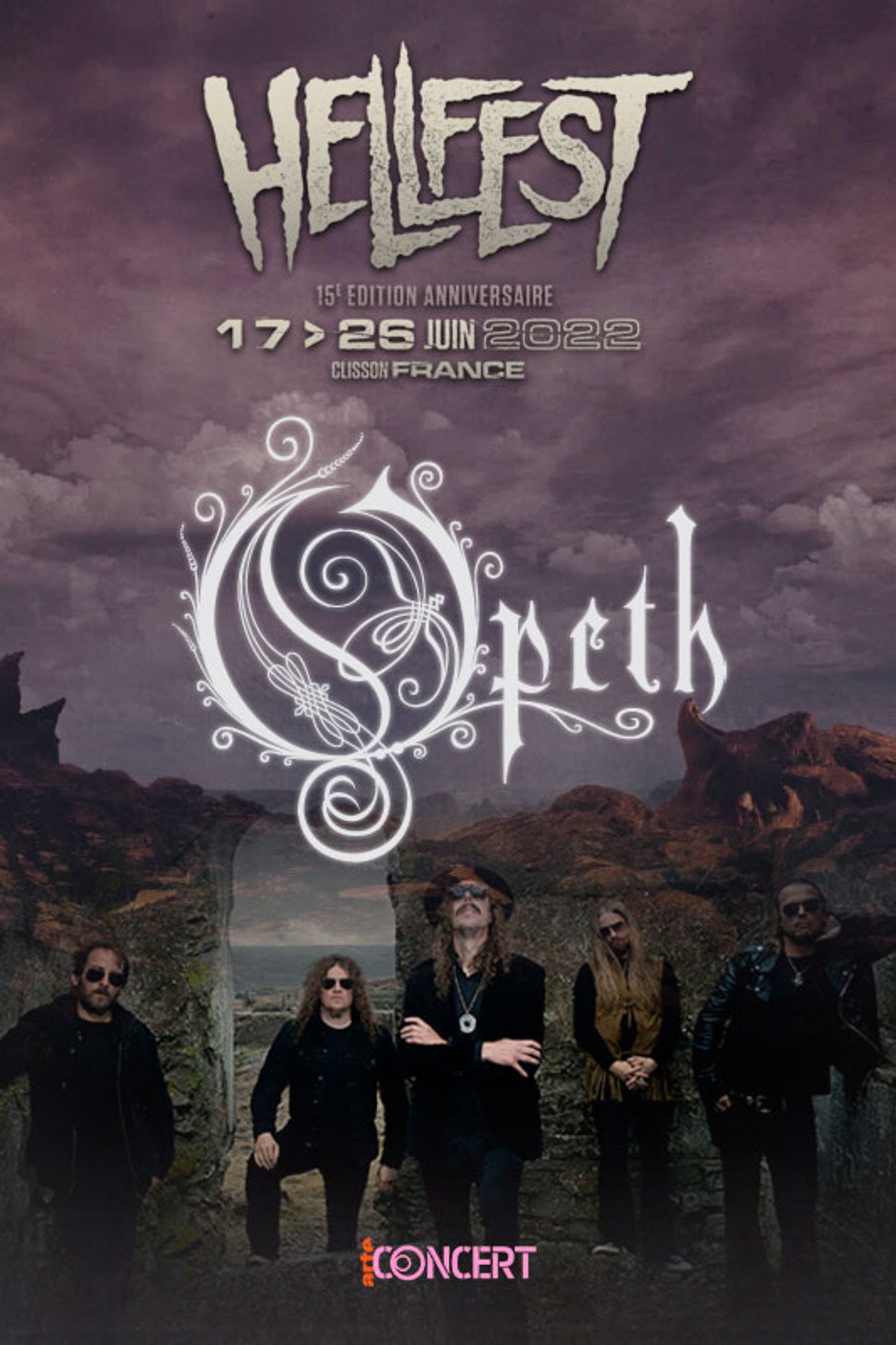Opeth - Au Hellfest 2022 filmaffisch