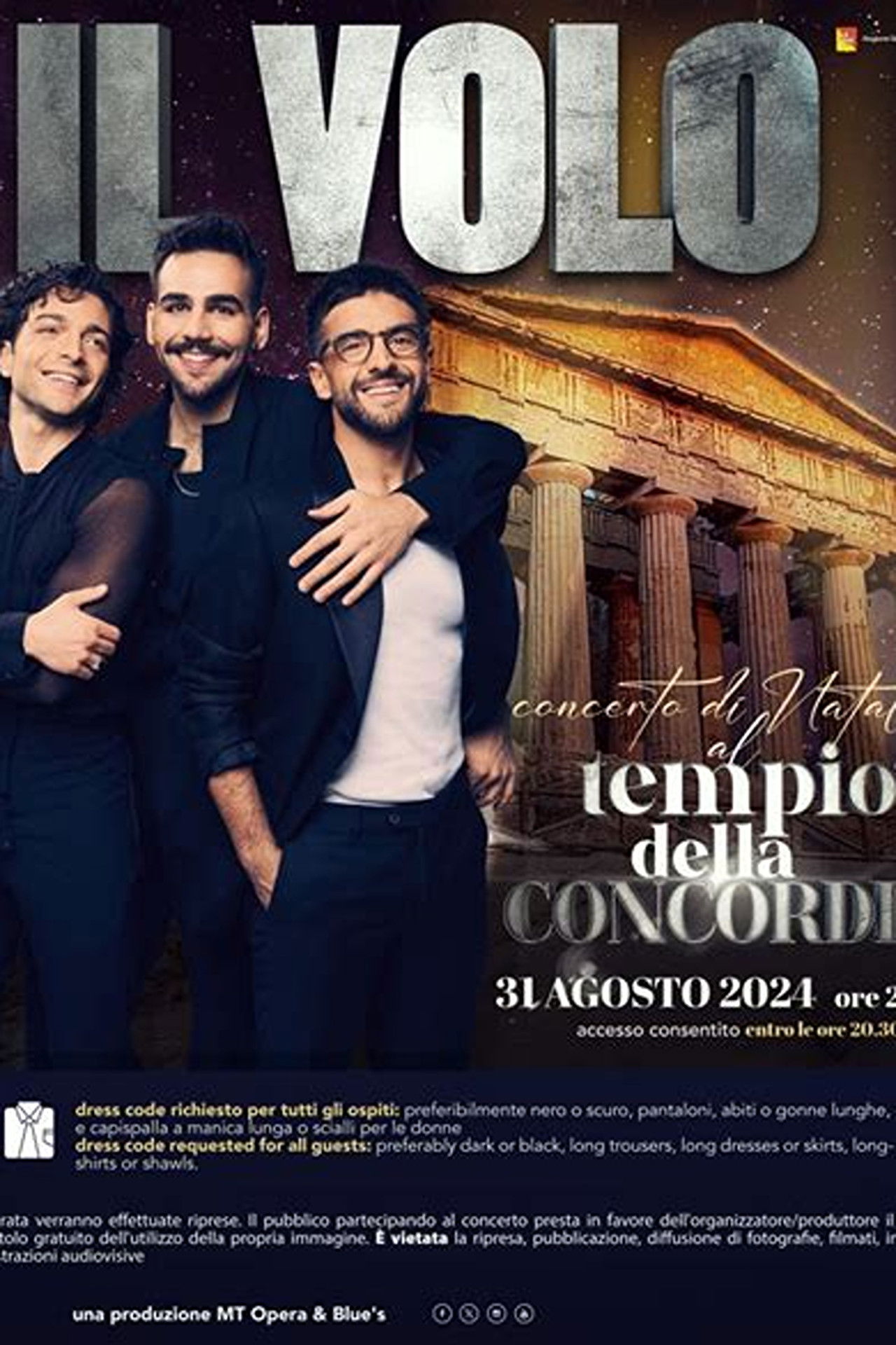 Il Volo - Natale ad Agrigento Backdrop