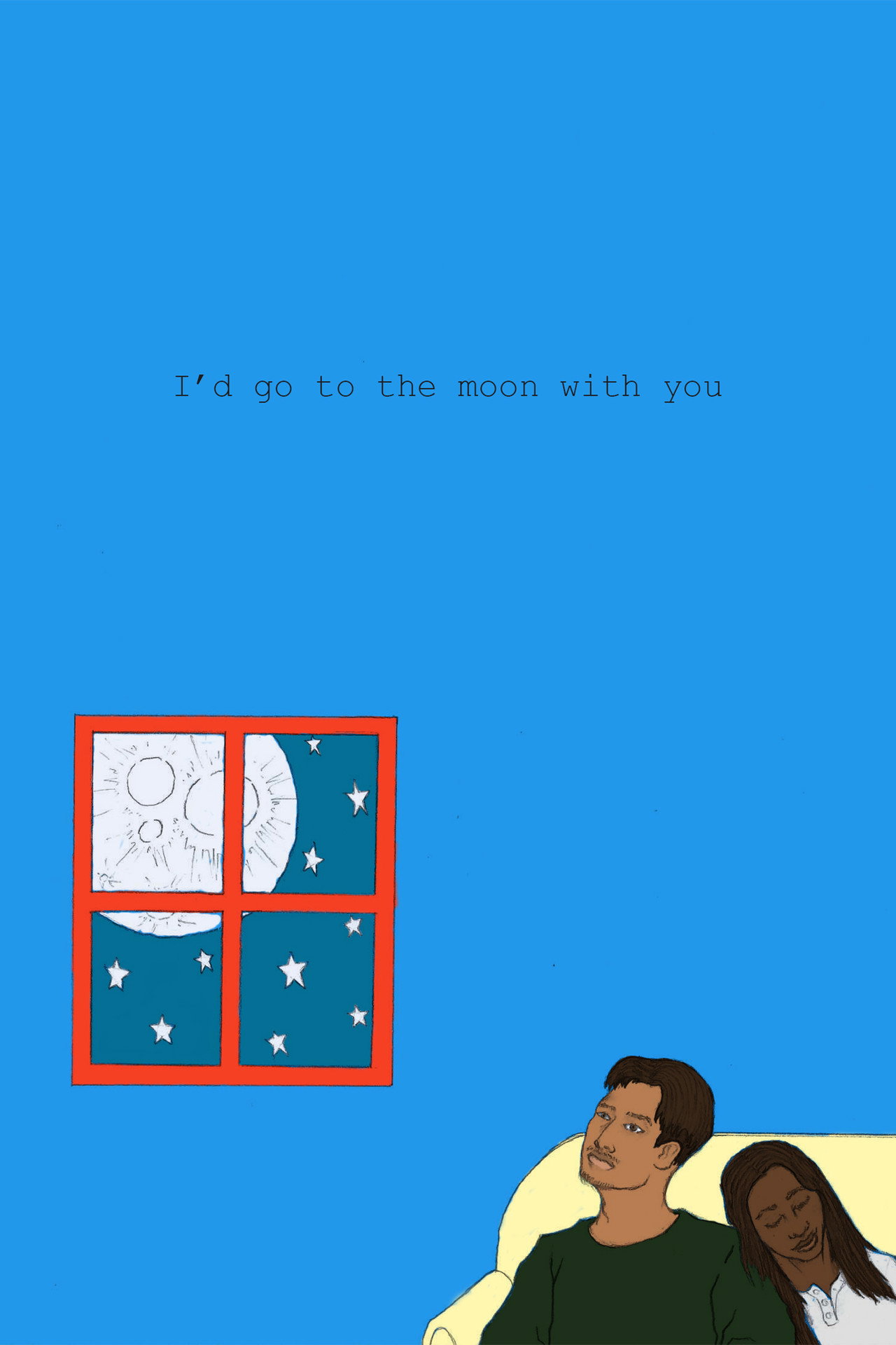 I'd go to the Moon with you filmaffisch