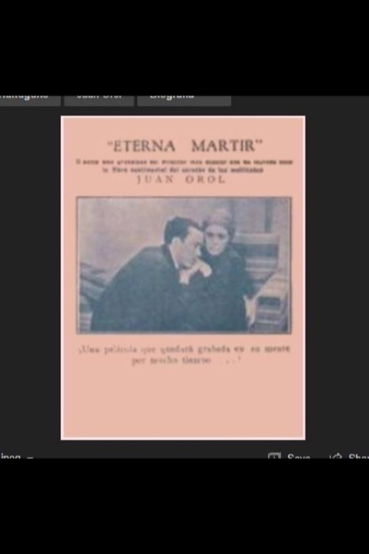 Eterna mártir filmaffisch