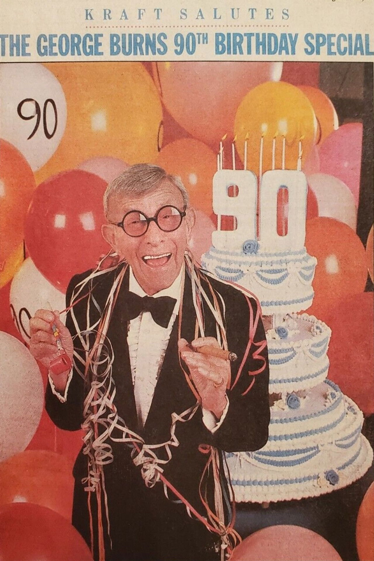Kraft Salutes the George Burns 90th Birthday Special Backdrop