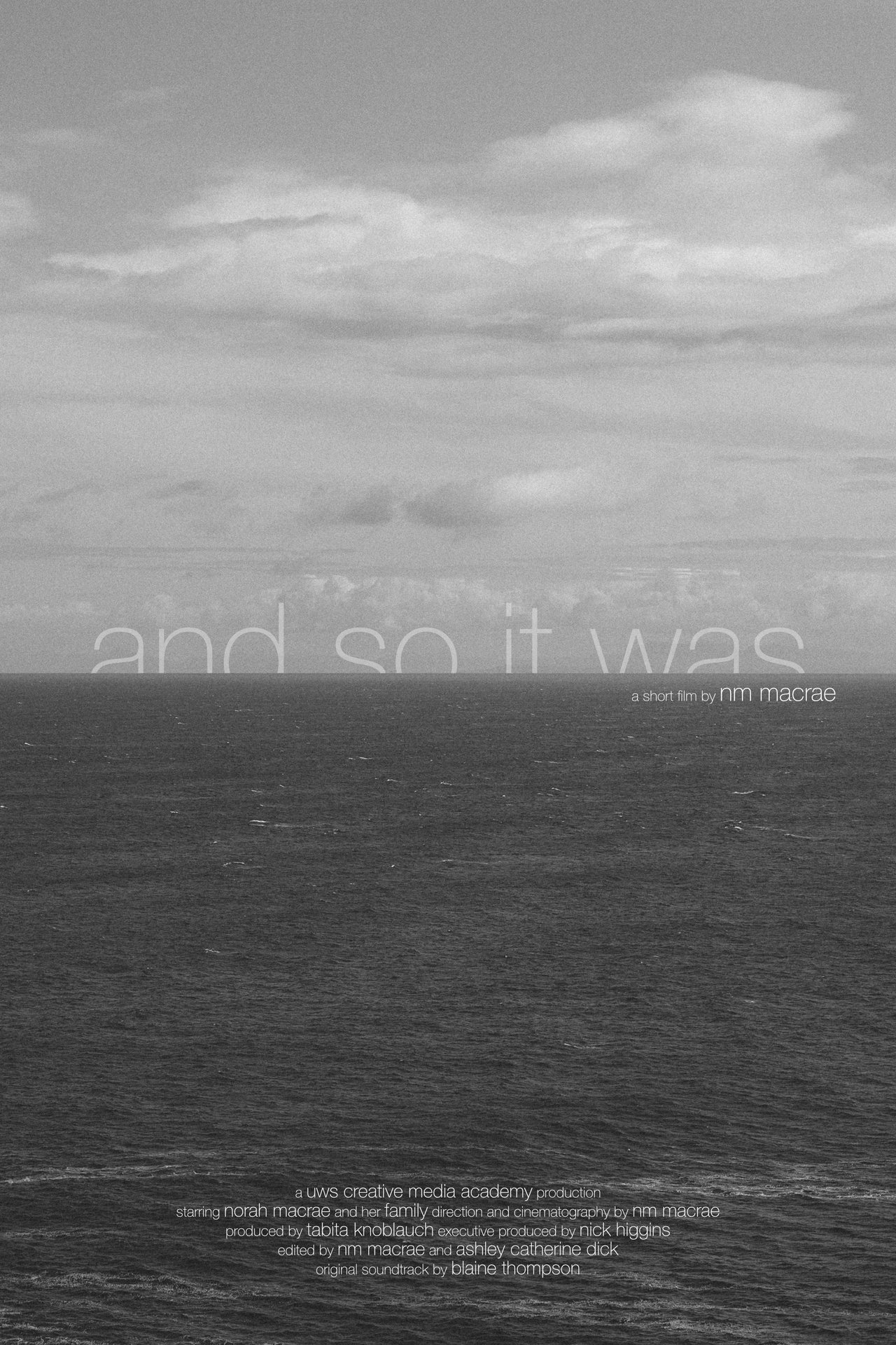 And So It Was And So It Was