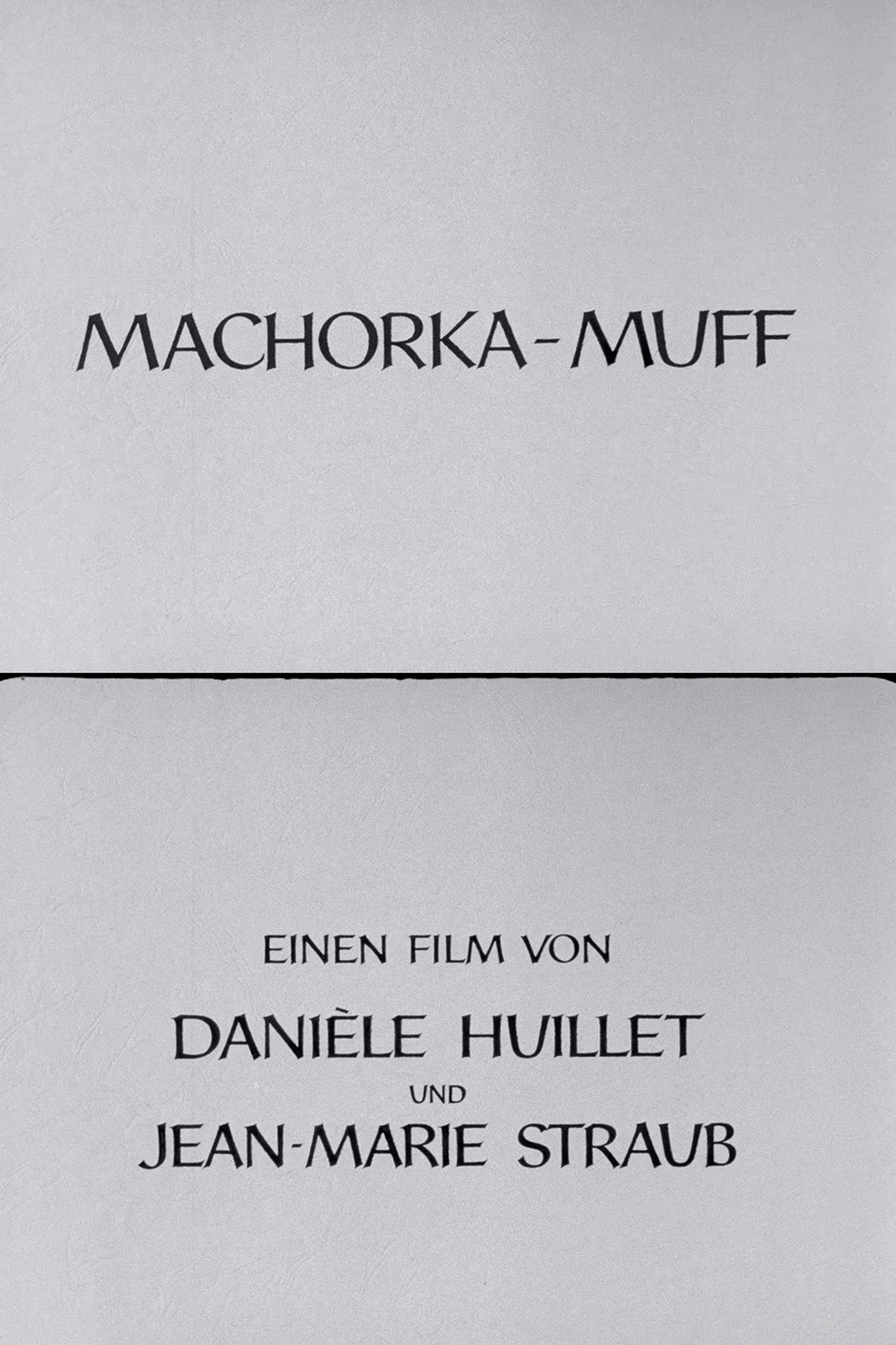 Machorka-Muff filmaffisch