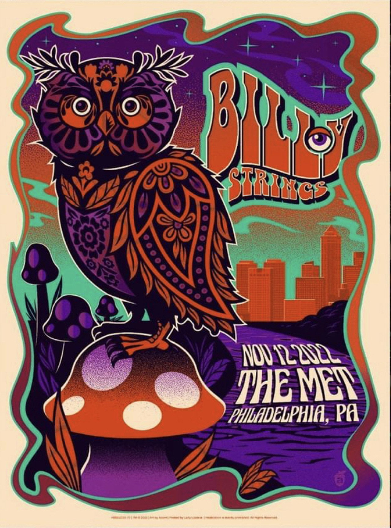Billy Strings | 2022.11.12 — The Met - Philadelphia, PA filmaffisch