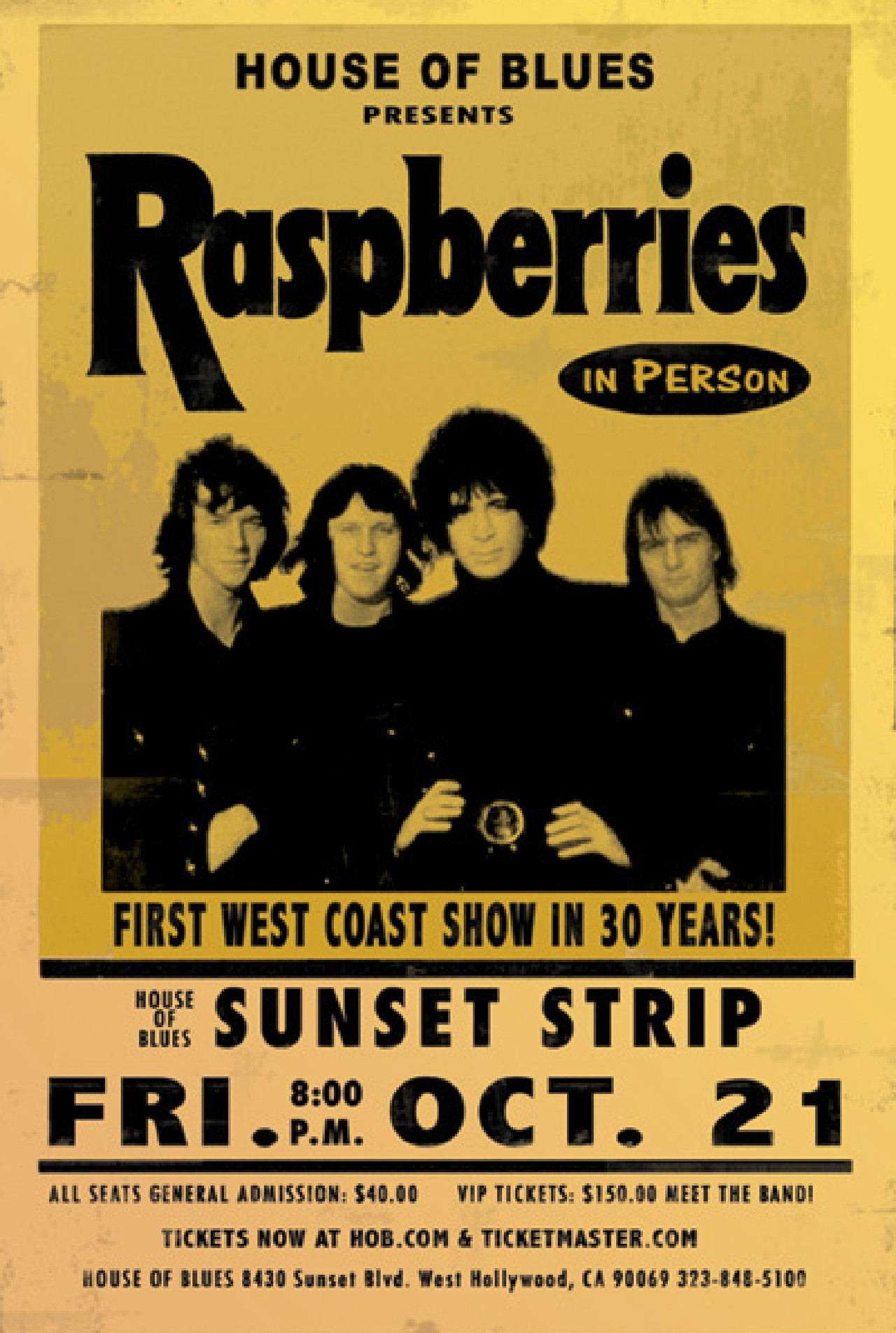 Raspberries: Live on Sunset Strip Backdrop