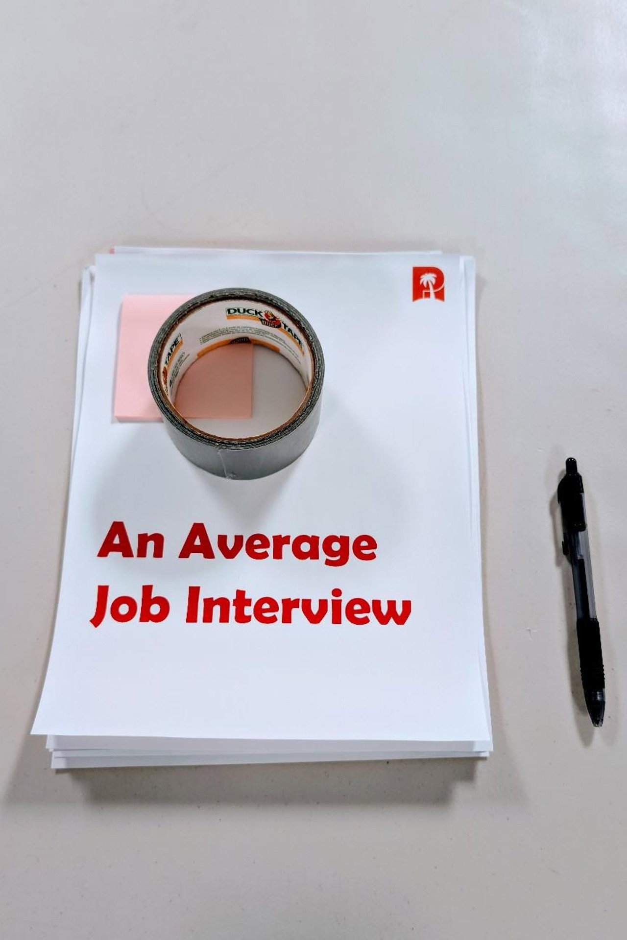 An Average Job Interview poster