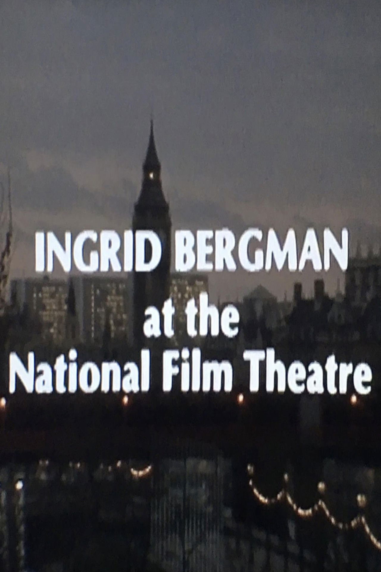Ingrid Bergman at the National Film Theatre Backdrop