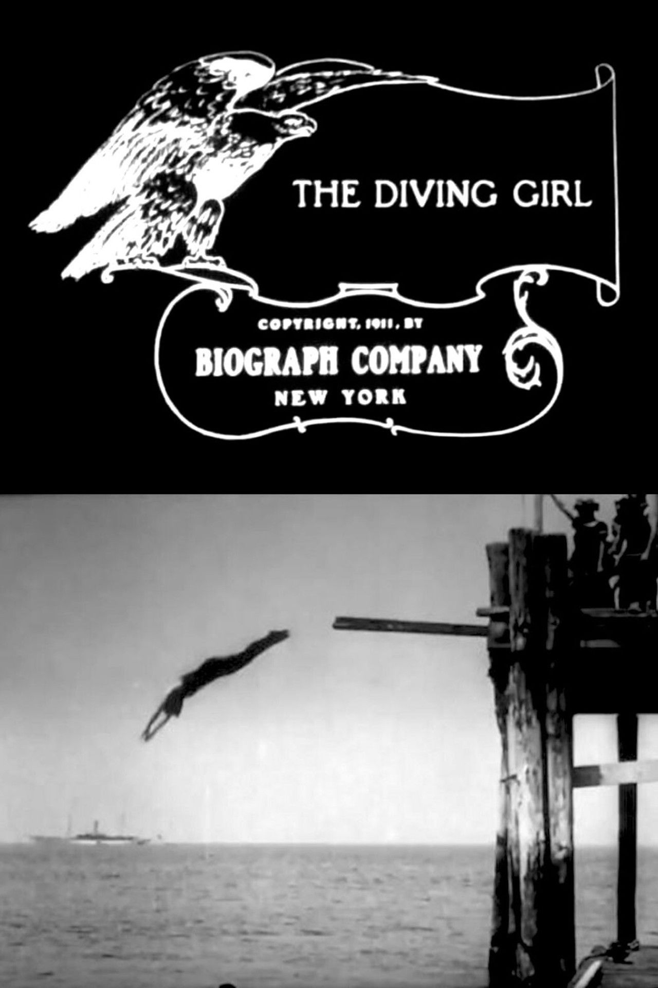 The Diving Girl Backdrop