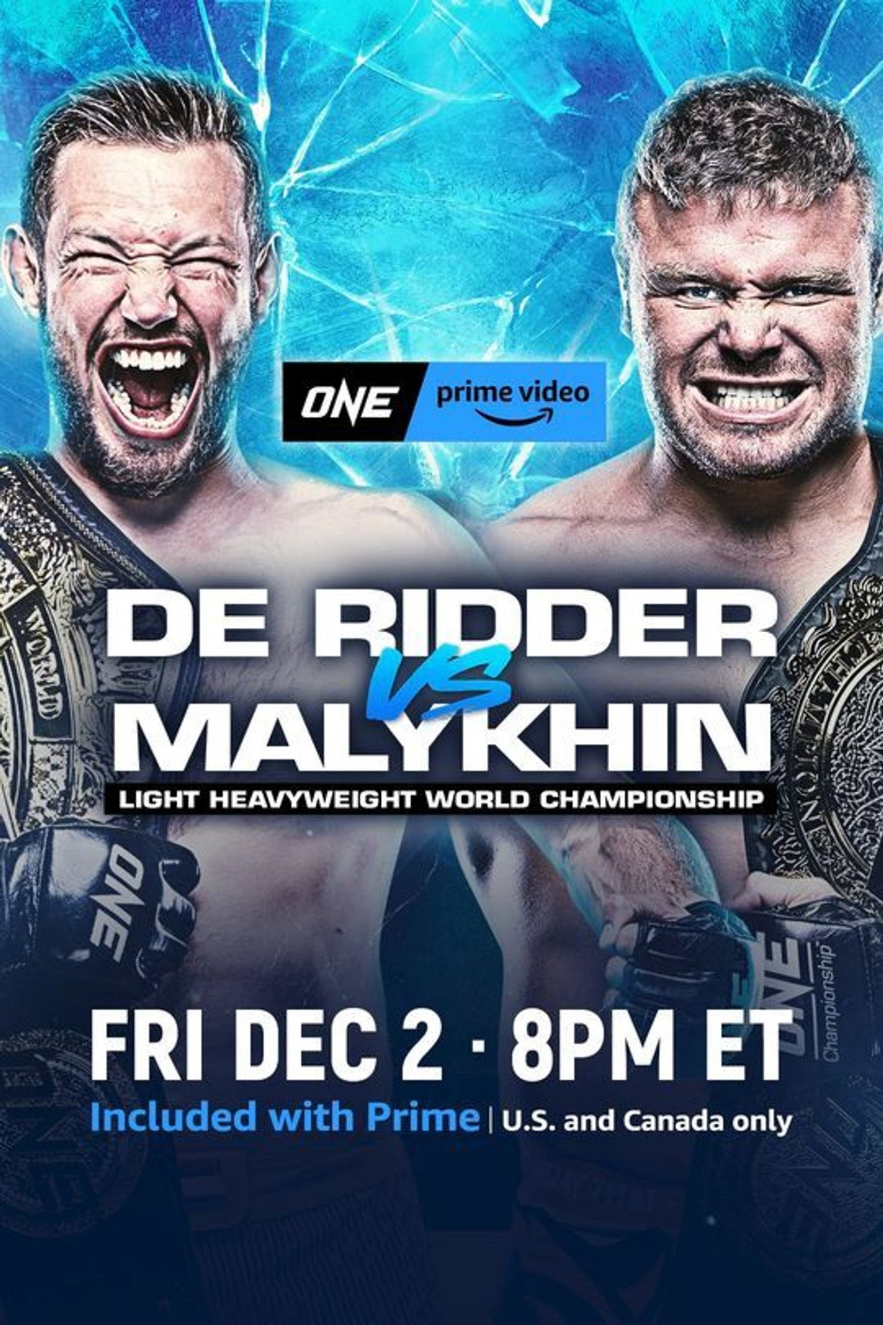 ONE on Prime Video 5: De Ridder vs. Malykhin filmaffisch